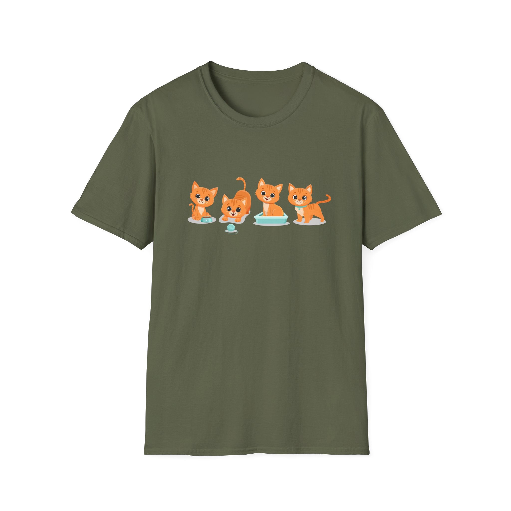 Orange Kittens Graphic T-Shirt