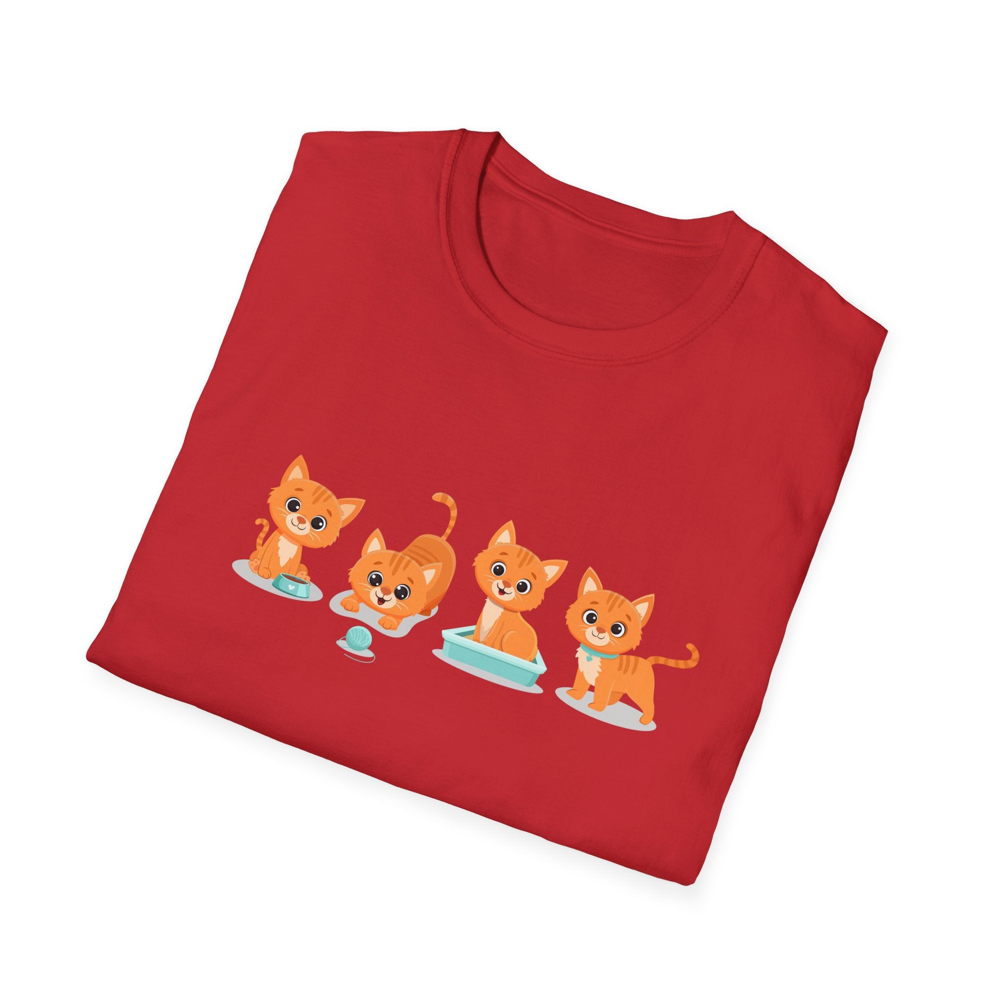 Orange Kittens Graphic T-Shirt