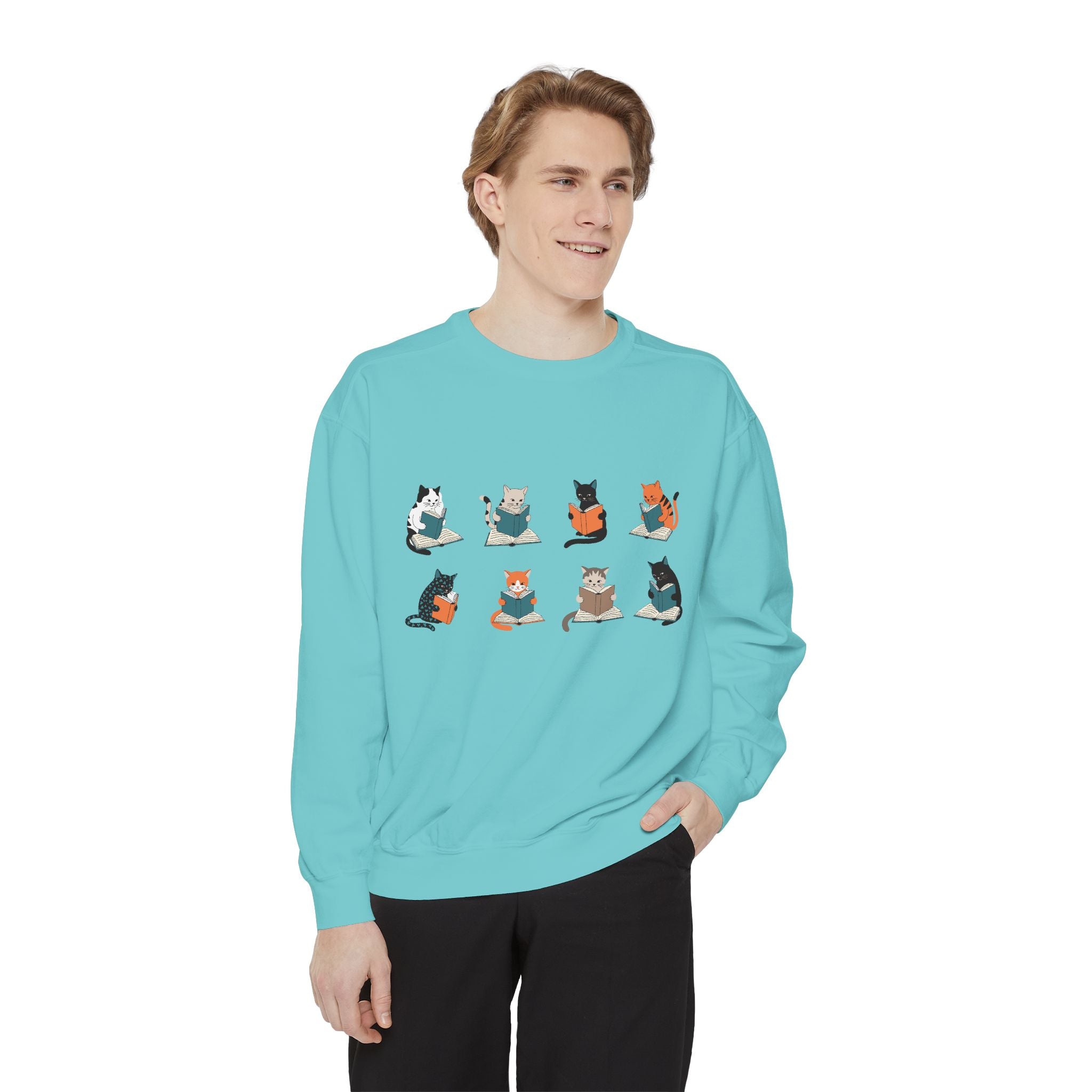 Cat Grid Sweatshirt