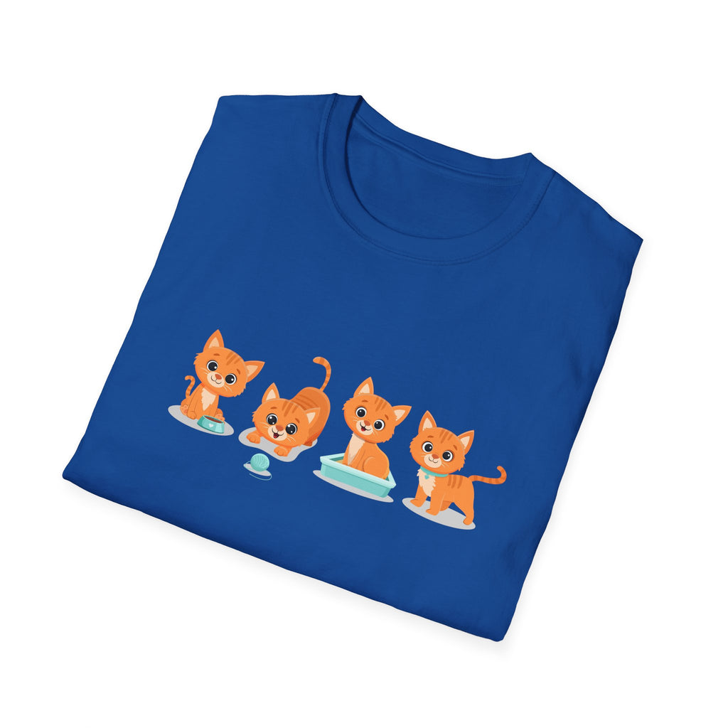 Orange Kittens Graphic T-Shirt