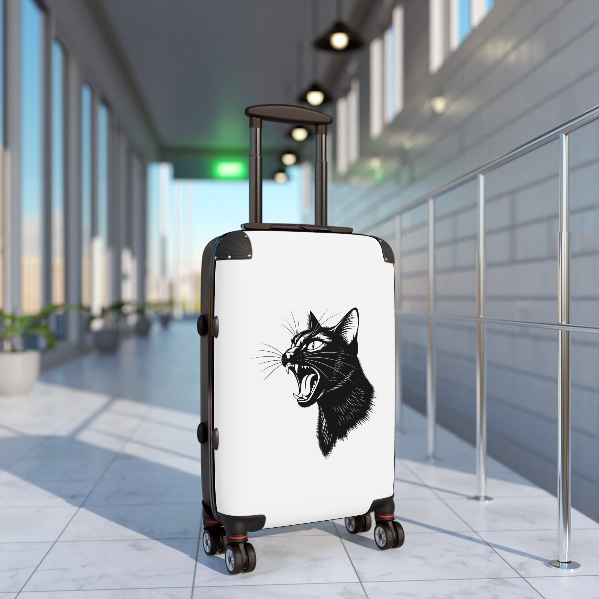 Roaring Black Cat Suitcase
