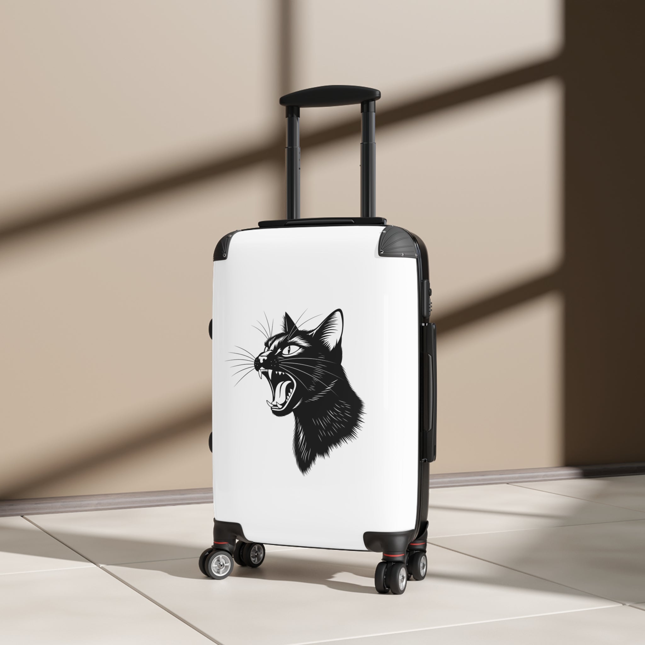 Roaring Black Cat Suitcase