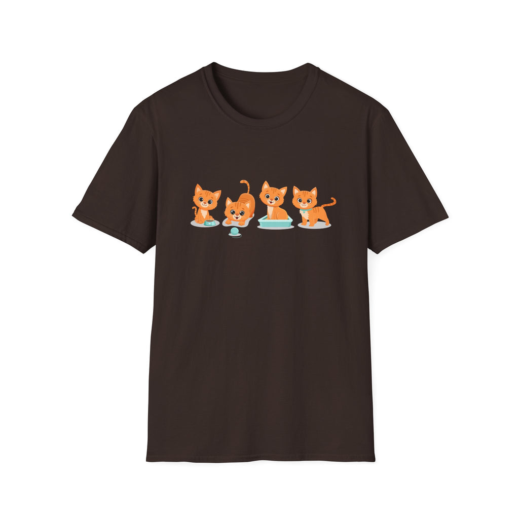 Orange Kittens Graphic T-Shirt