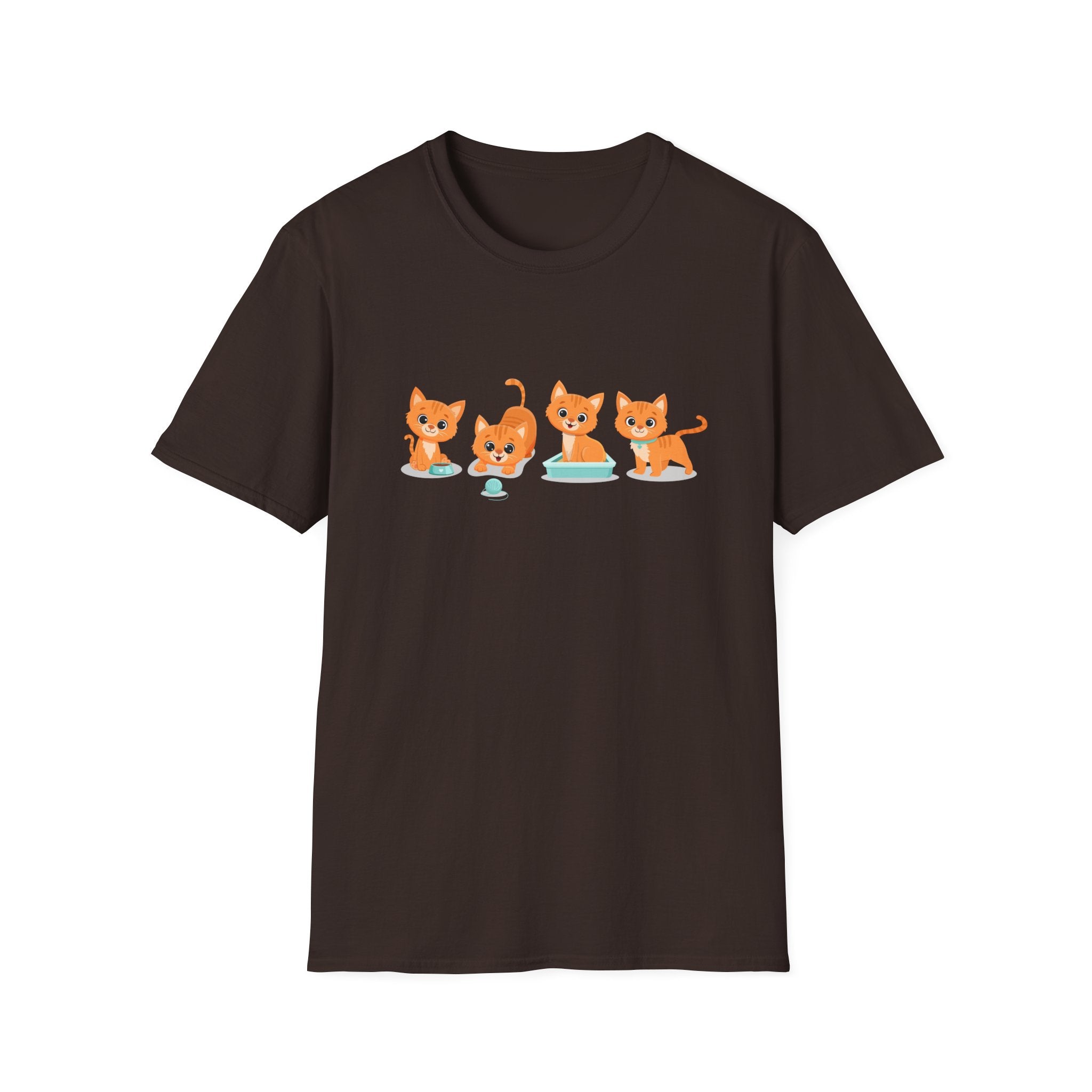 Orange Kittens Graphic T-Shirt