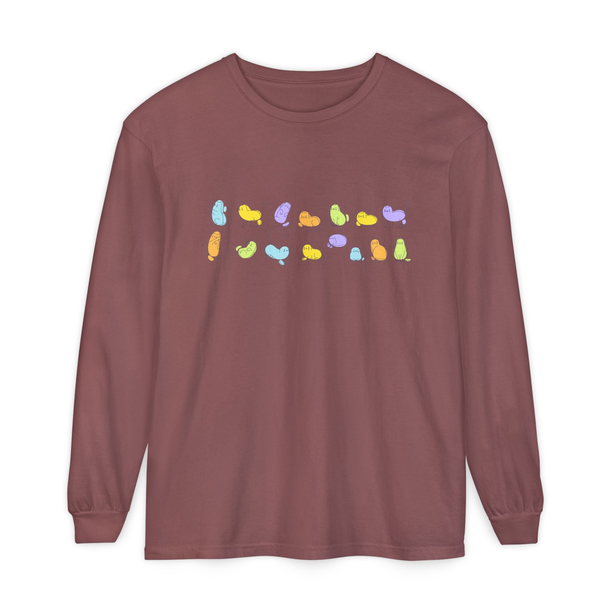 Pastel Cats Long Sleeve T-Shirt