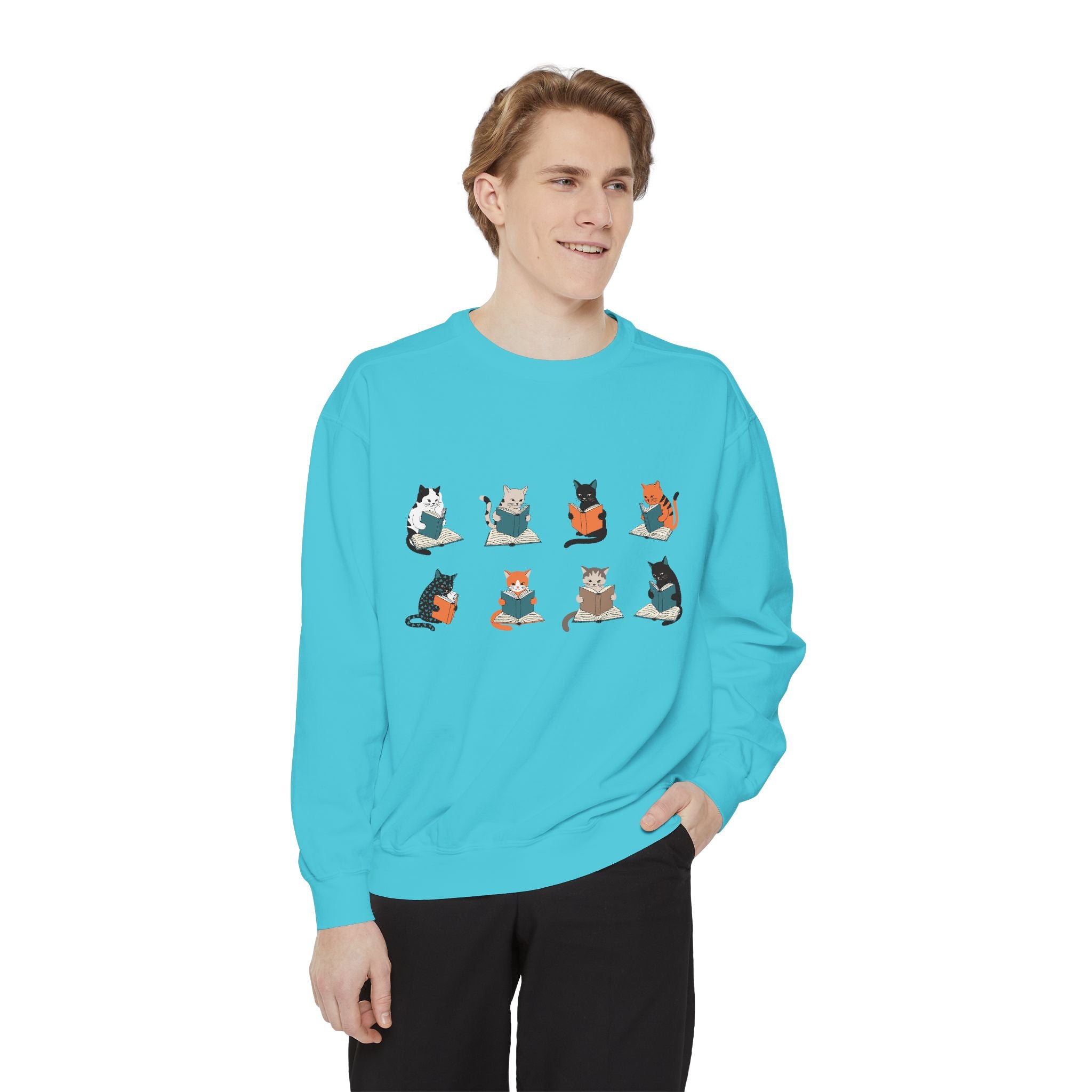 Cat Grid Sweatshirt