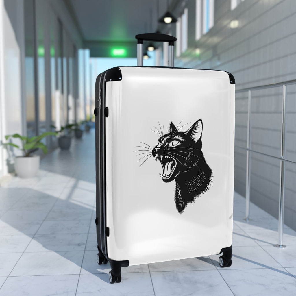 Roaring Black Cat Suitcase