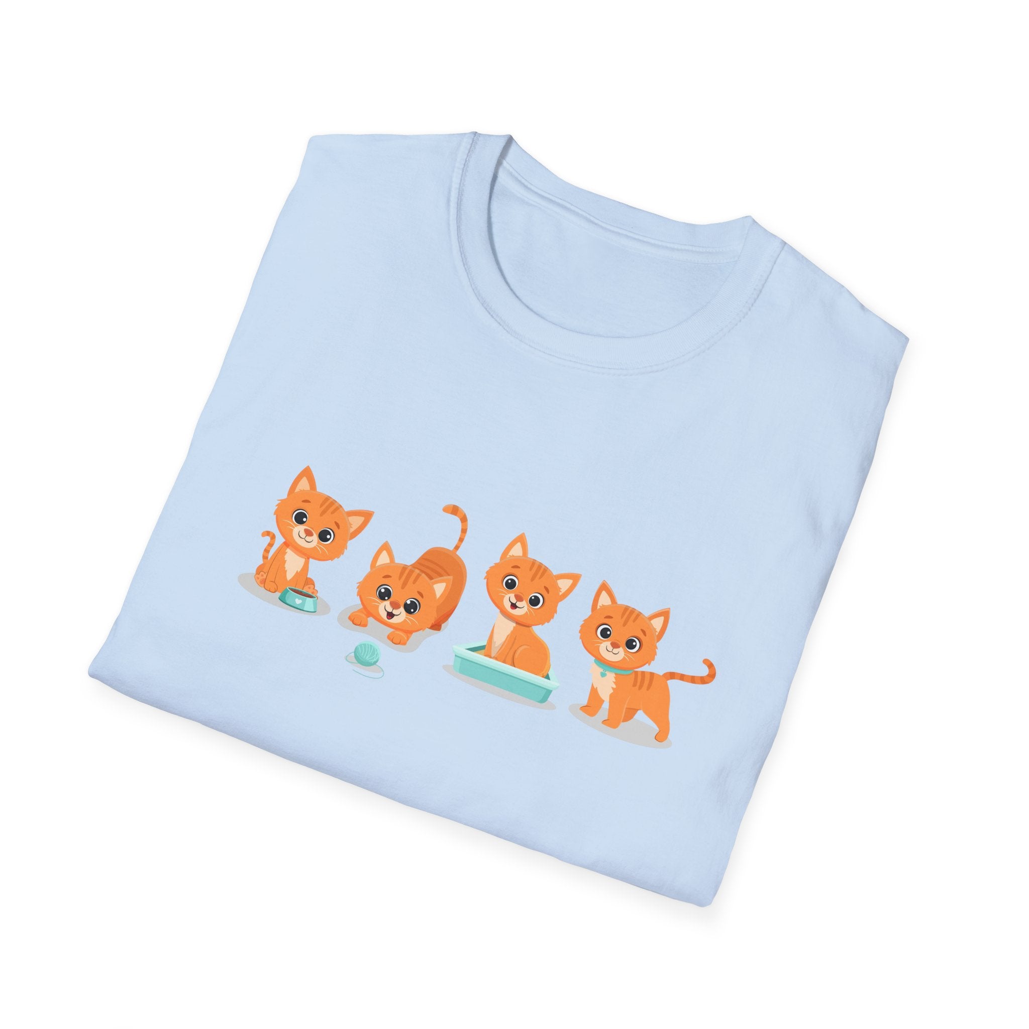 Orange Kittens Graphic T-Shirt
