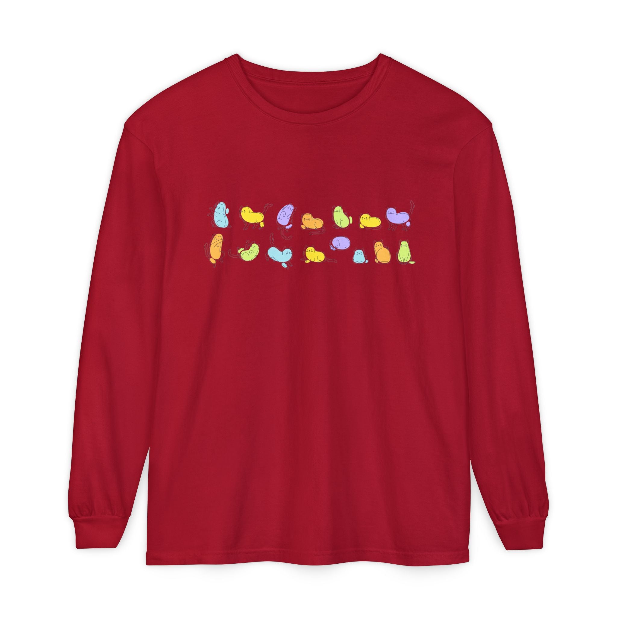 Pastel Cats Long Sleeve T-Shirt