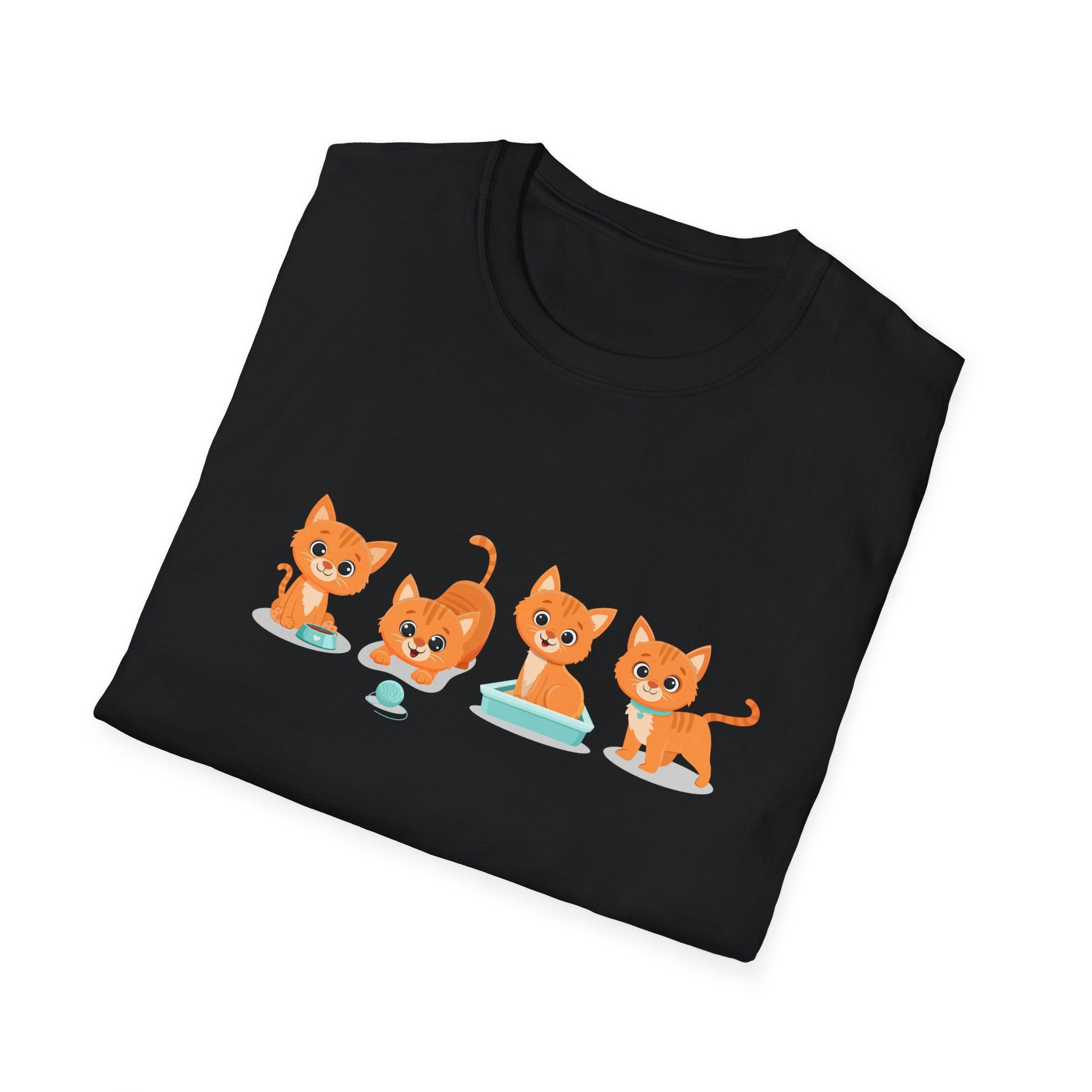 Orange Kittens Graphic T-Shirt