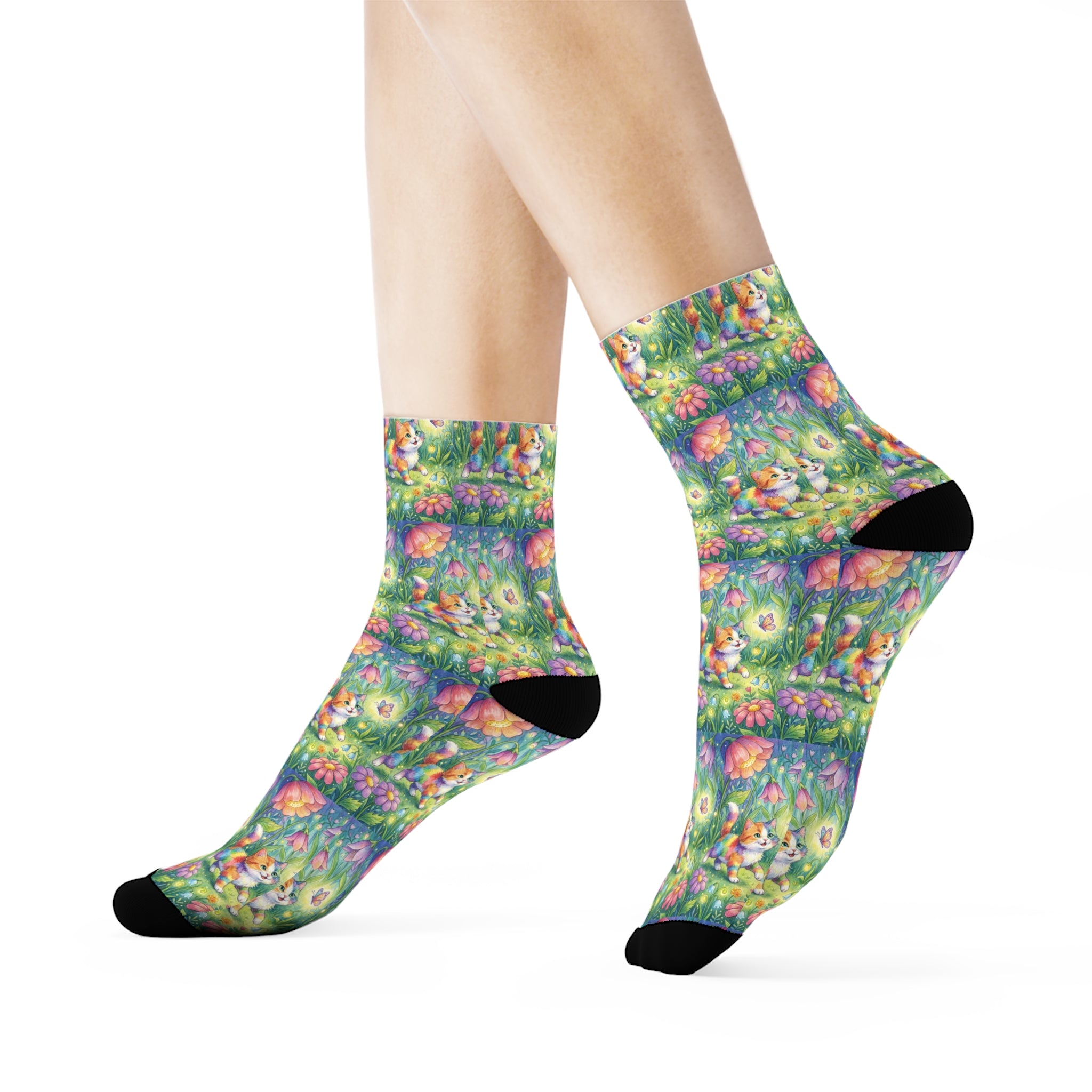 Floral Crew Socks