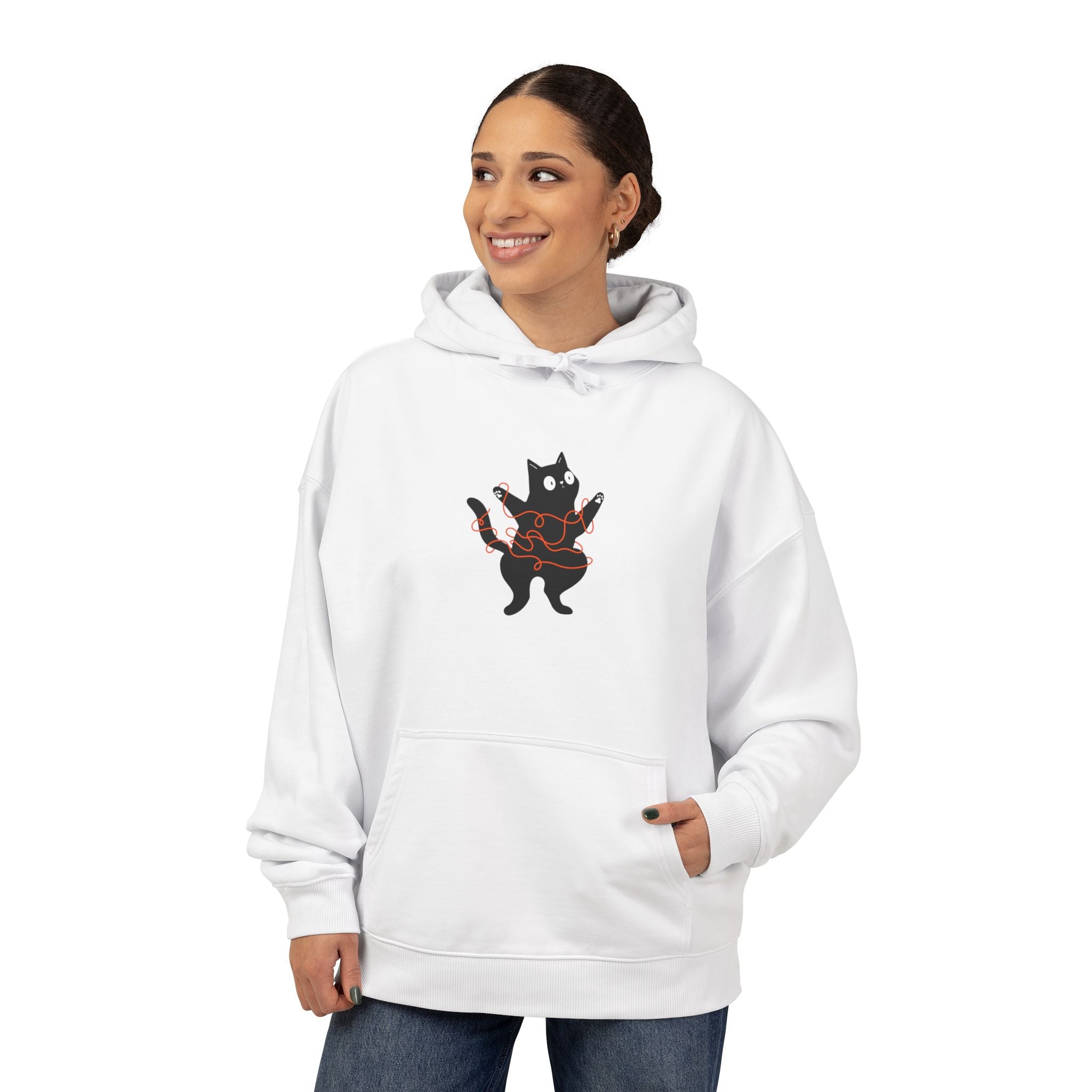 Black Dancing Cat Hoodie