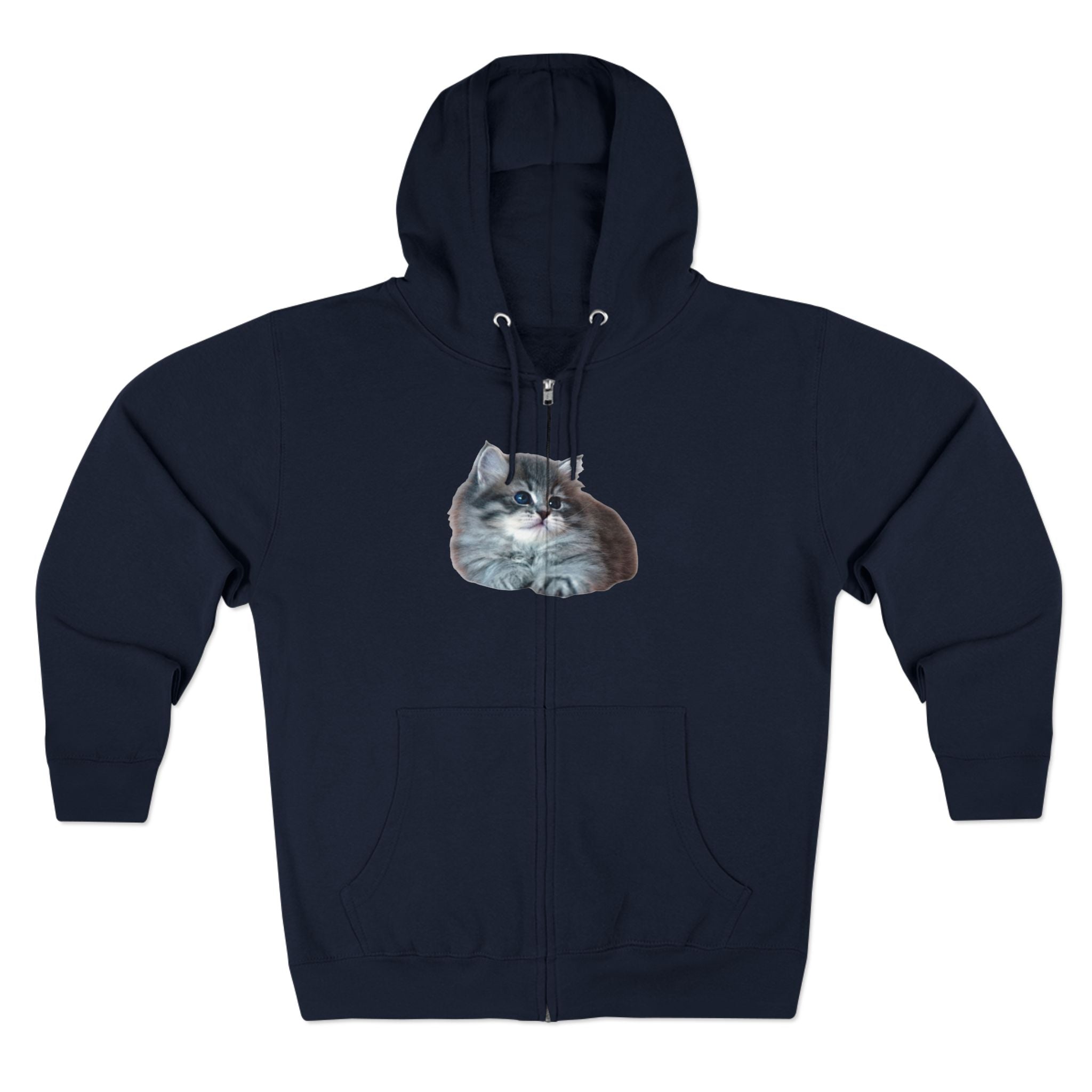 Cozy Kitten Zip Hoodie