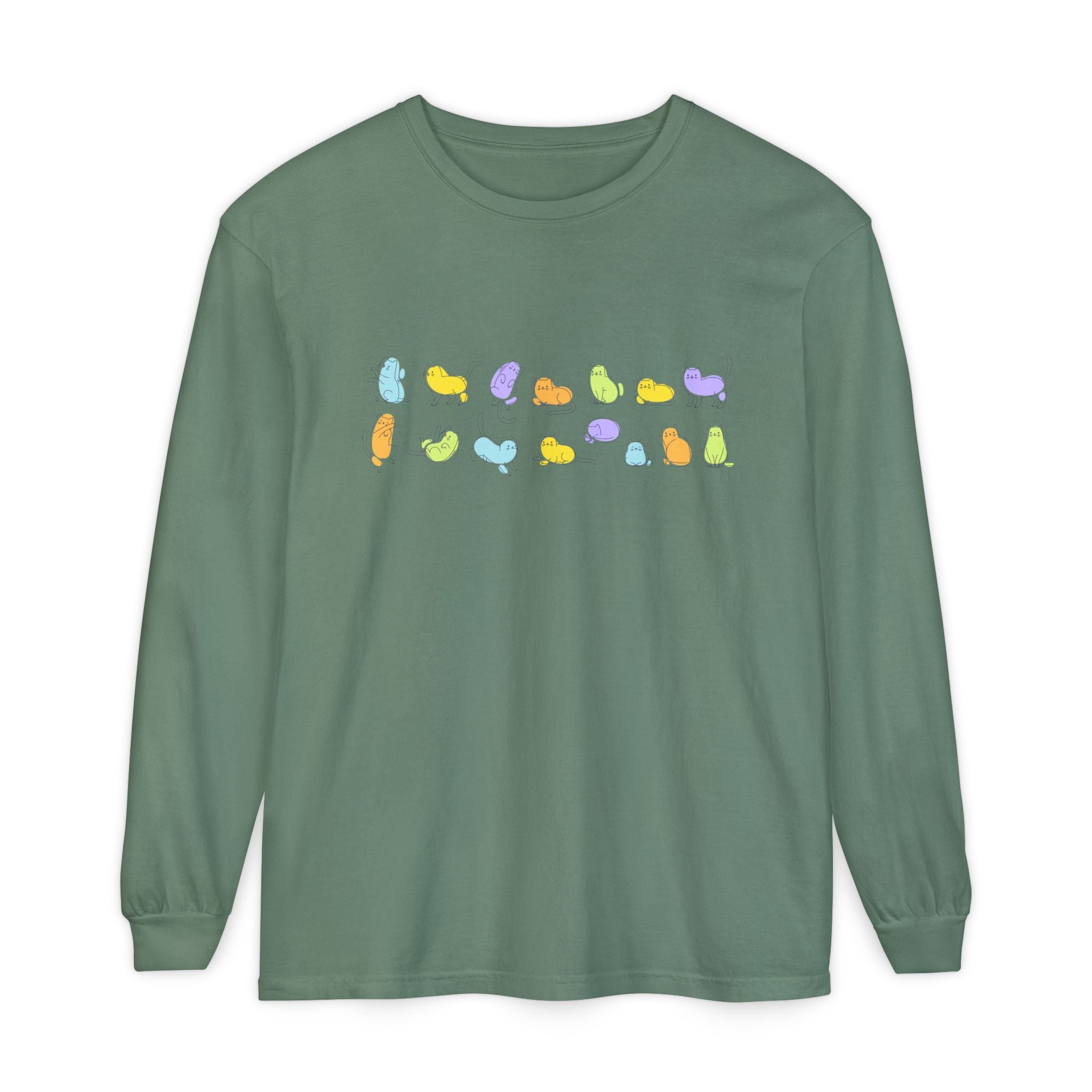 Pastel Cats Long Sleeve T-Shirt
