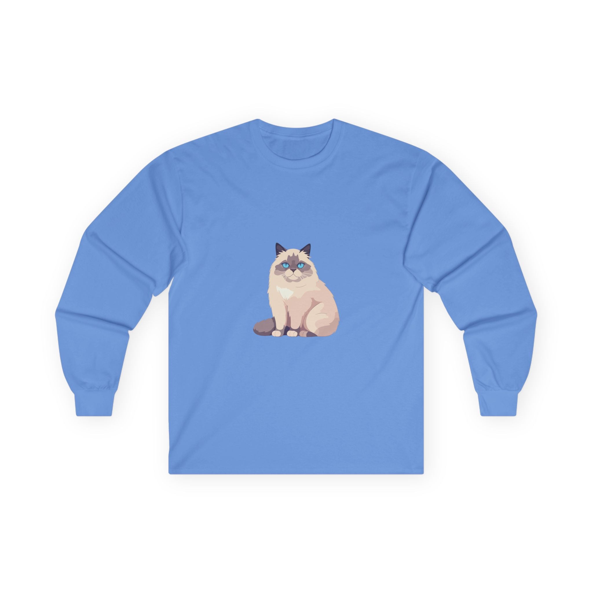 Cat Illustration Long Sleeve Tee