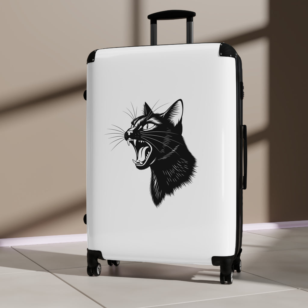 Roaring Black Cat Suitcase
