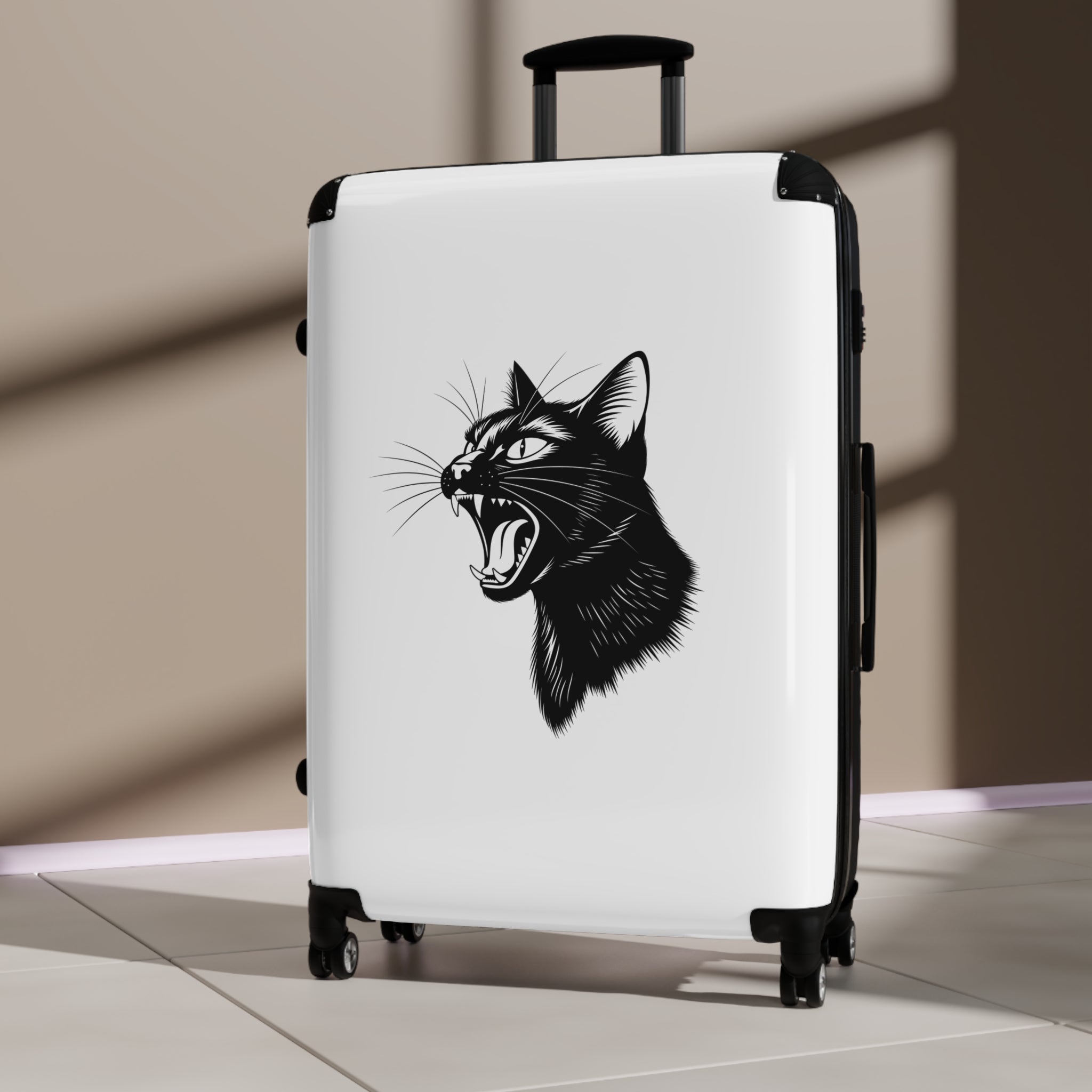 Roaring Black Cat Suitcase