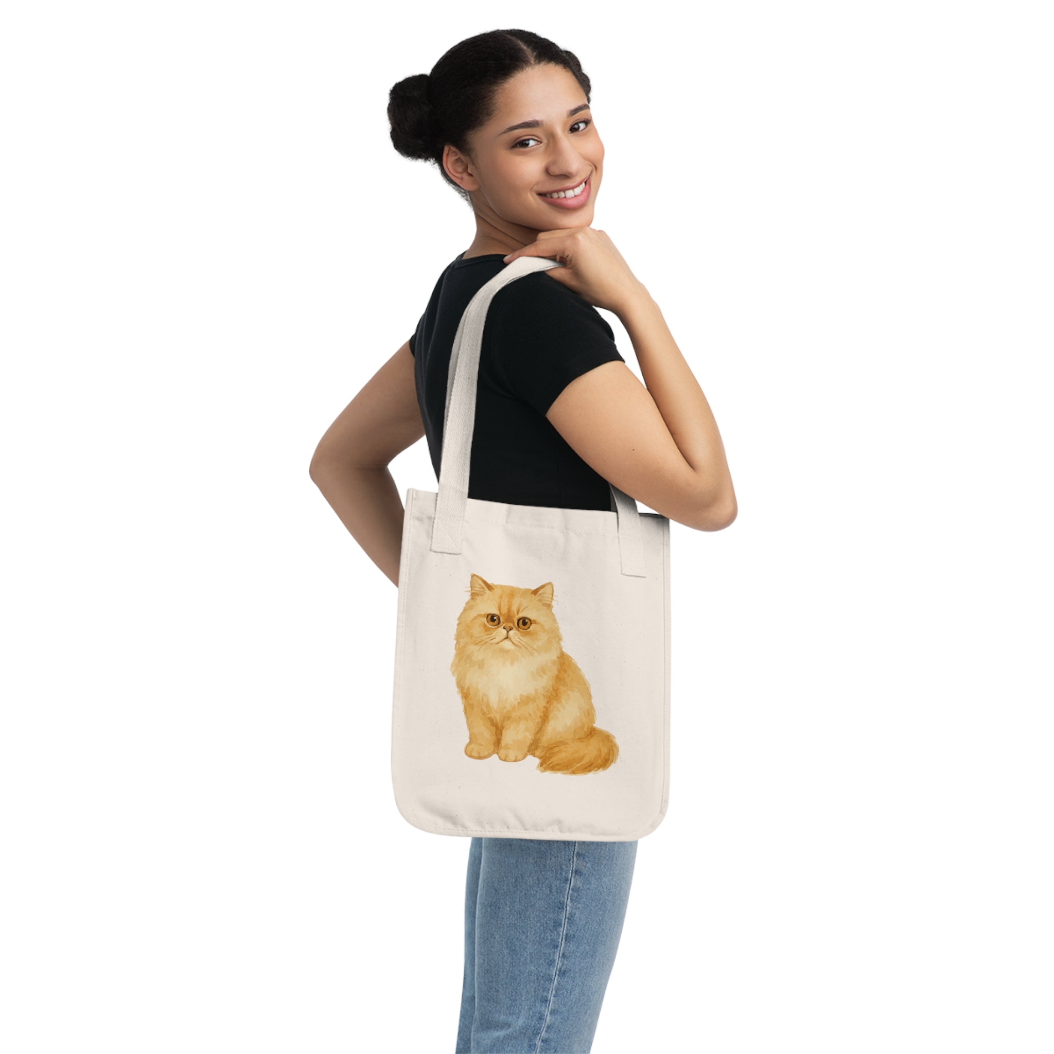 Persian Cat Canvas Tote