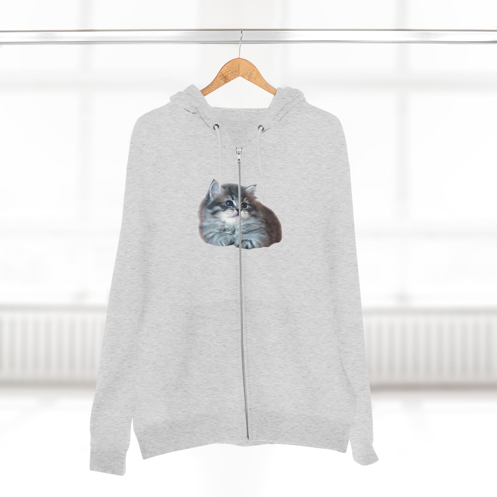 Cozy Kitten Zip Hoodie