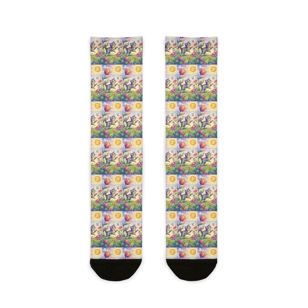 Floral Sunrise Crew Socks
