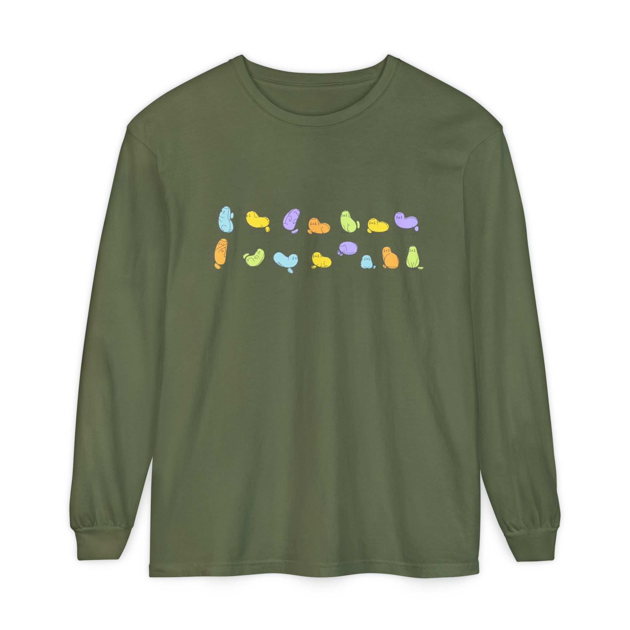 Pastel Cats Long Sleeve T-Shirt