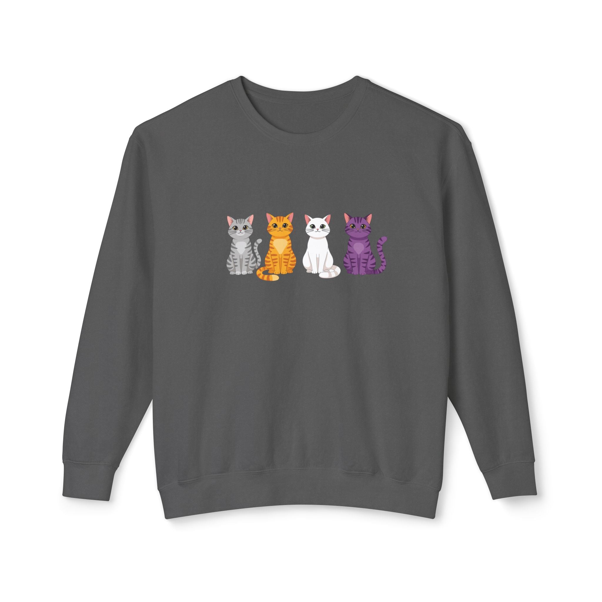 Colorful Cats Crewneck Sweatshirt