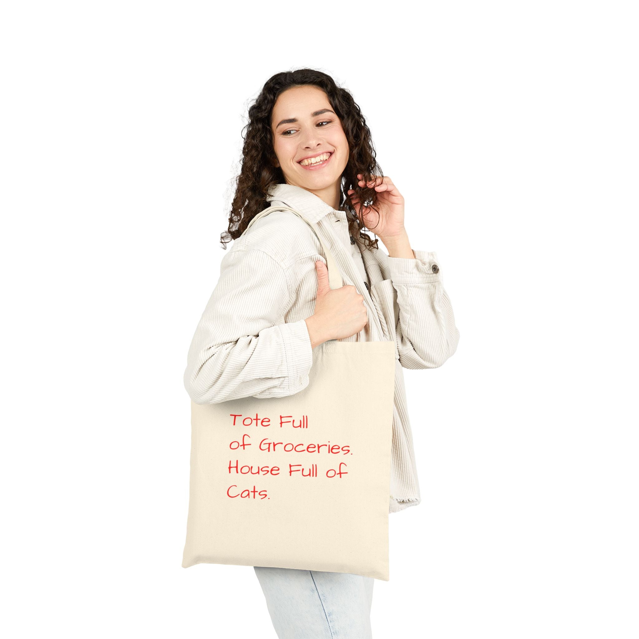 “Tote Full of Groceries, House Full of Cats” Eco Bag