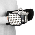 Quilted Oven Mitts with Paw-Print Grip