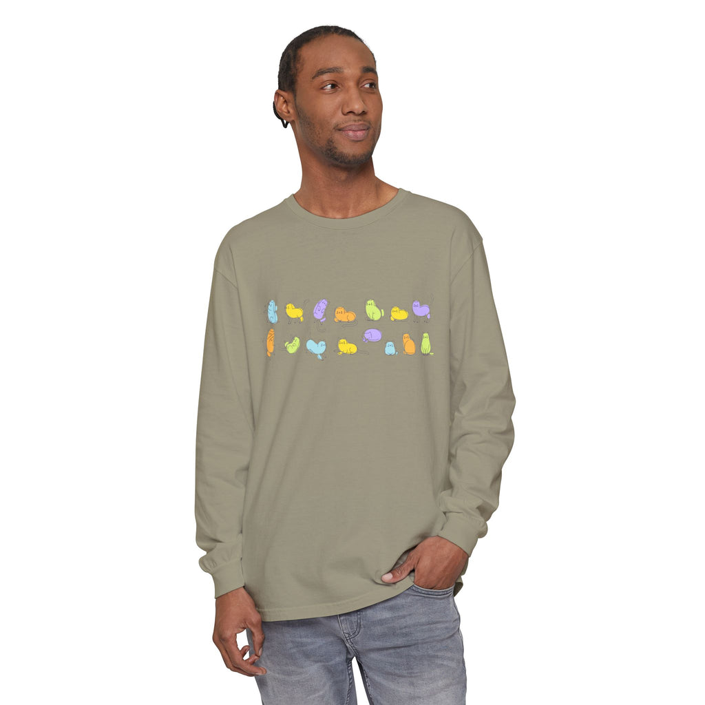 Pastel Cats Long Sleeve T-Shirt