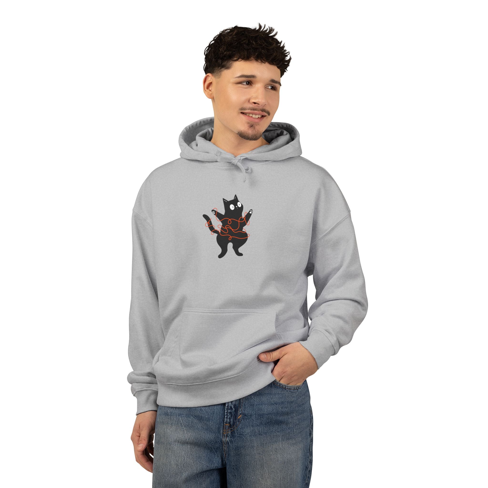 Black Dancing Cat Hoodie