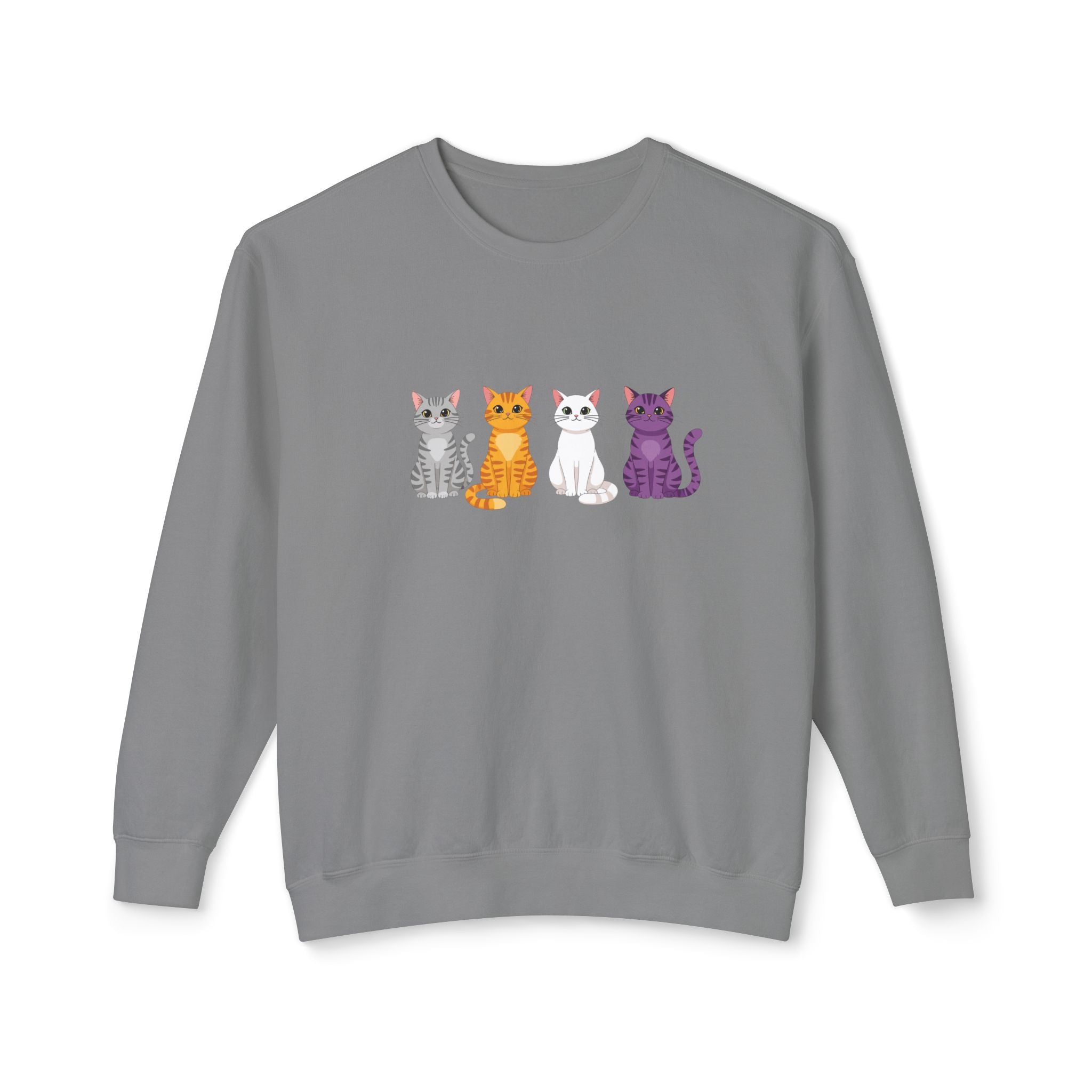 Colorful Cats Crewneck Sweatshirt