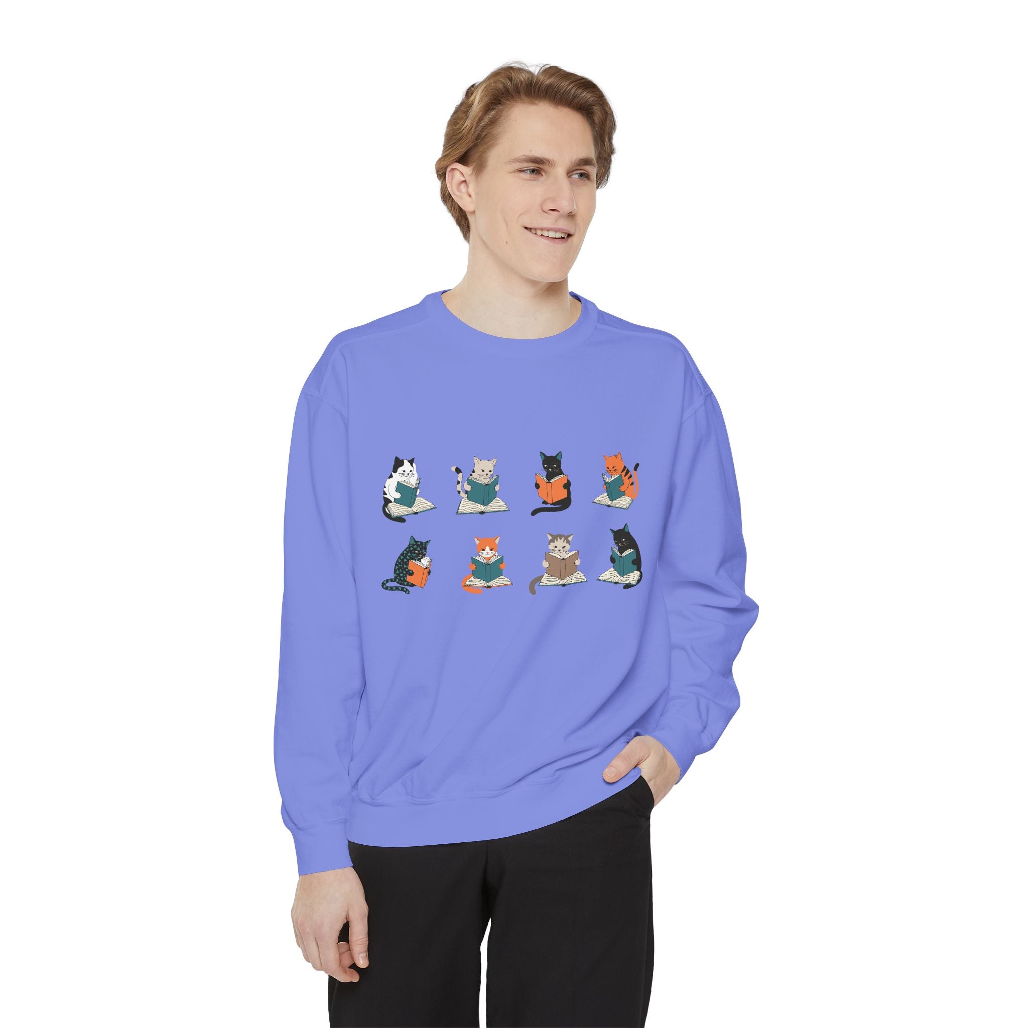 Cat Grid Sweatshirt