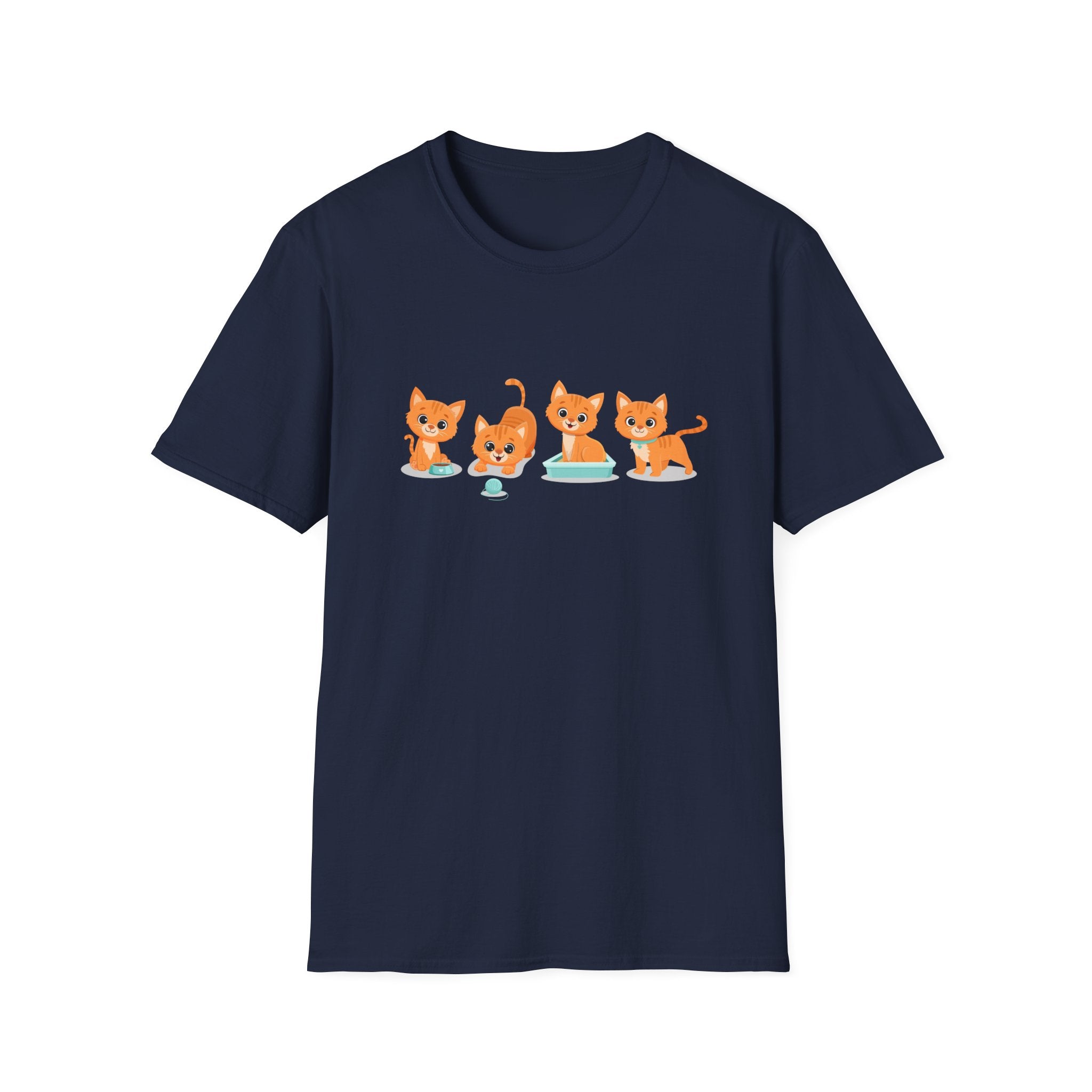 Orange Kittens Graphic T-Shirt