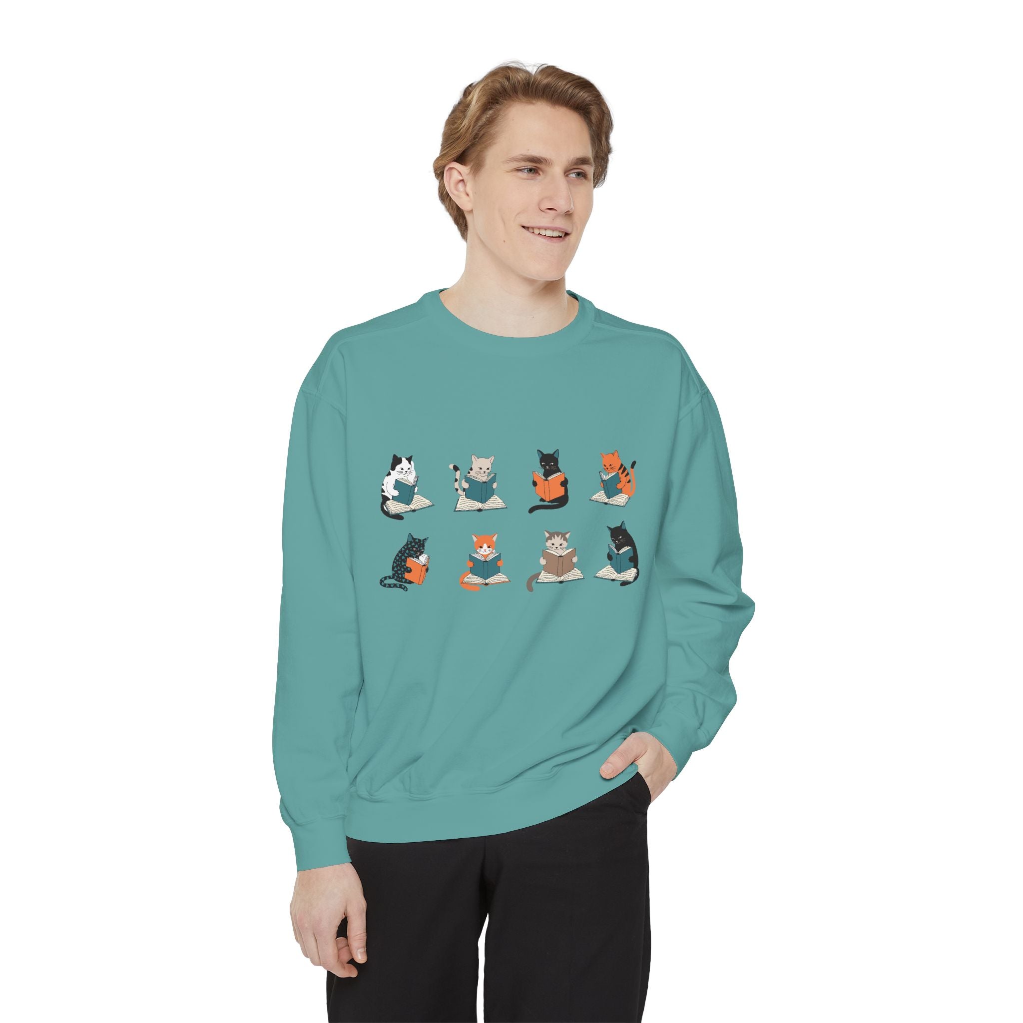 Cat Grid Sweatshirt