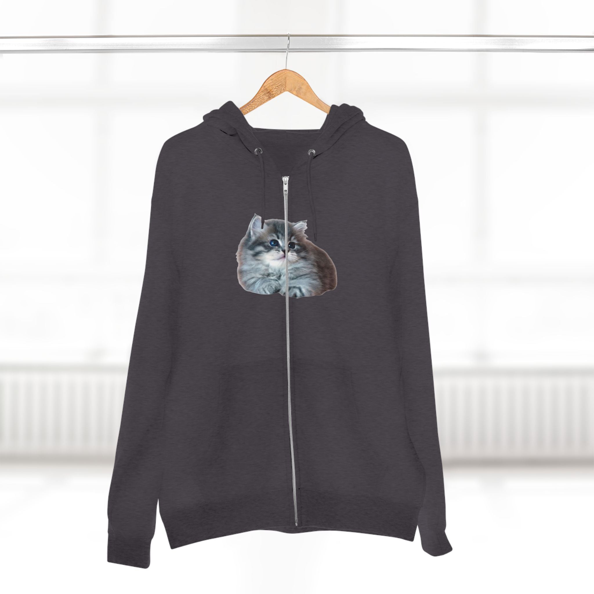 Cozy Kitten Zip Hoodie