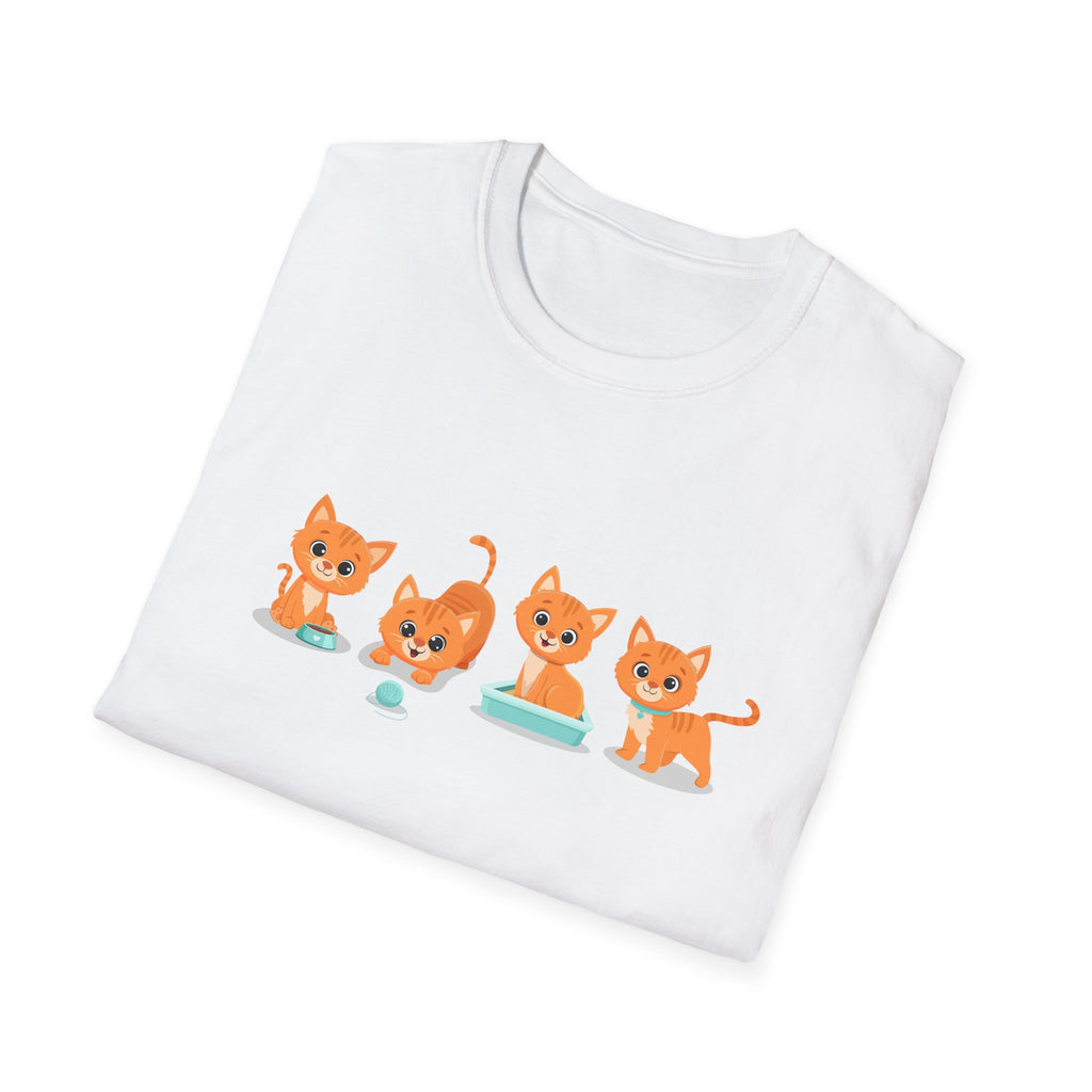 Orange Kittens Graphic T-Shirt