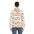 Cat Pattern Full-Zip Hoodie
