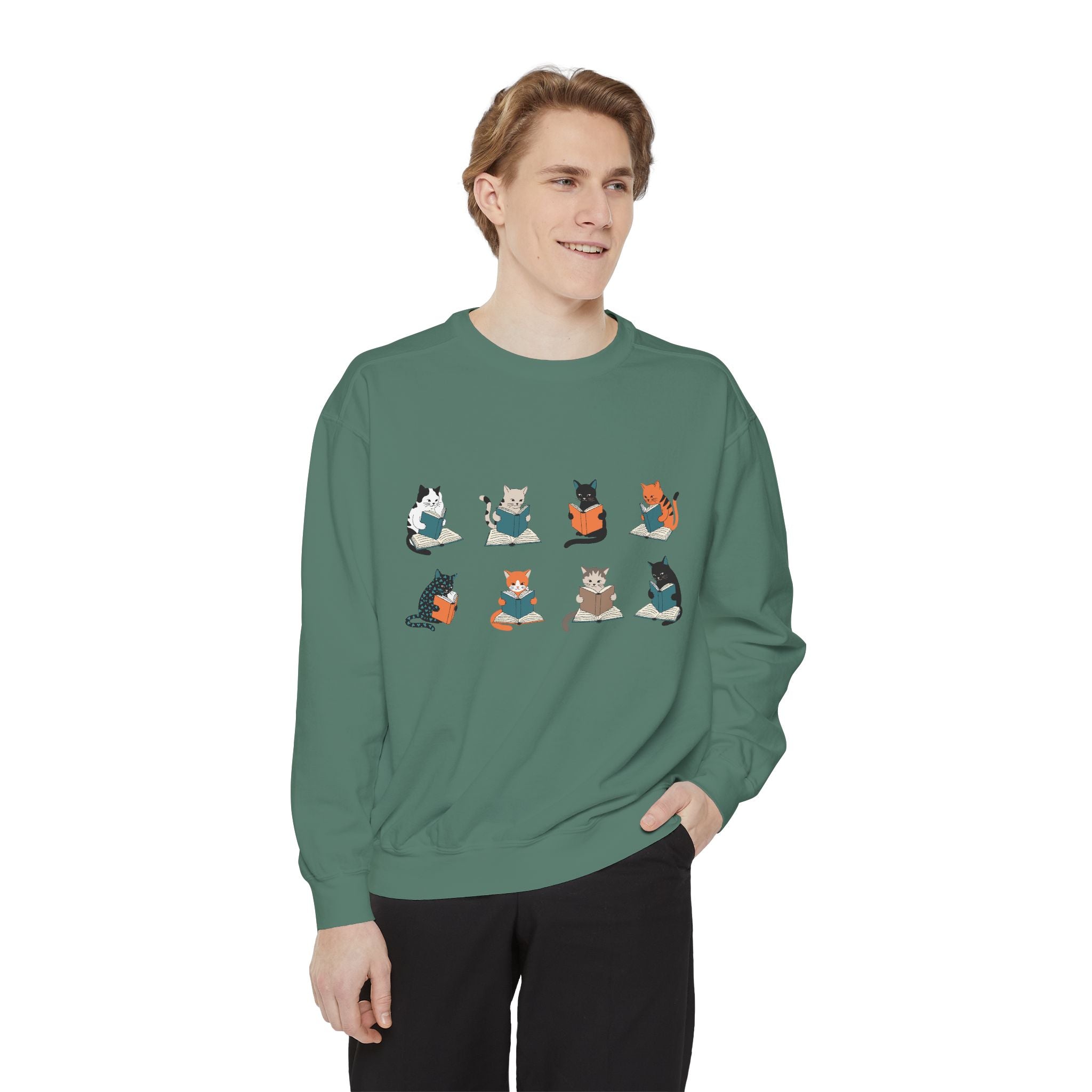 Cat Grid Sweatshirt