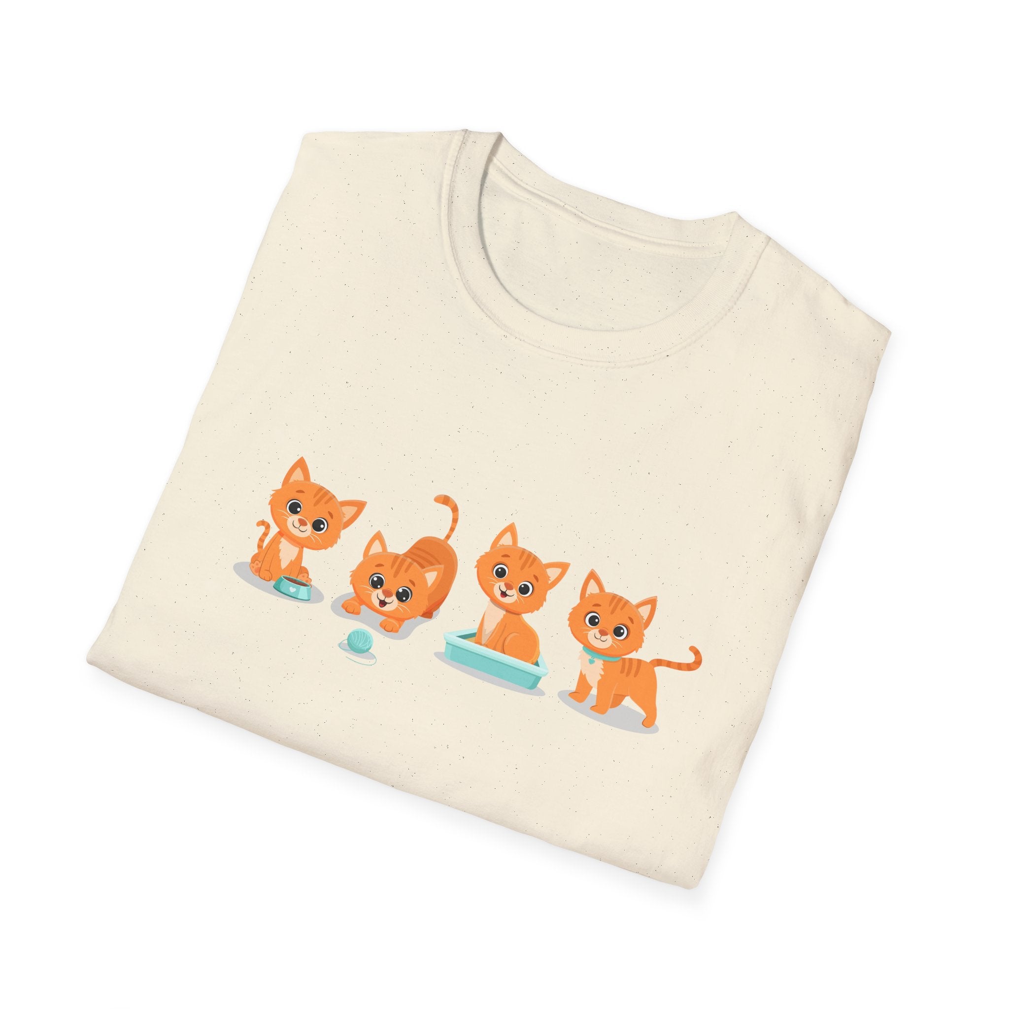 Orange Kittens Graphic T-Shirt