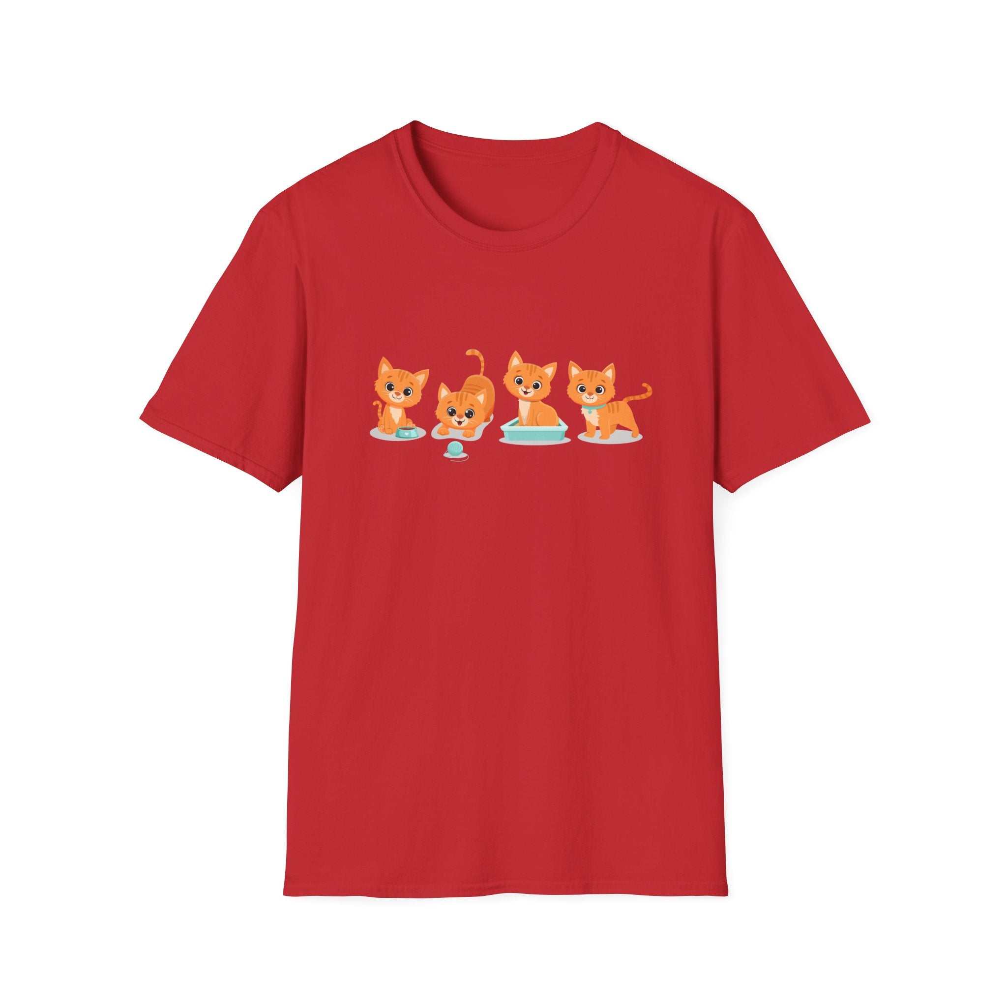 Orange Kittens Graphic T-Shirt
