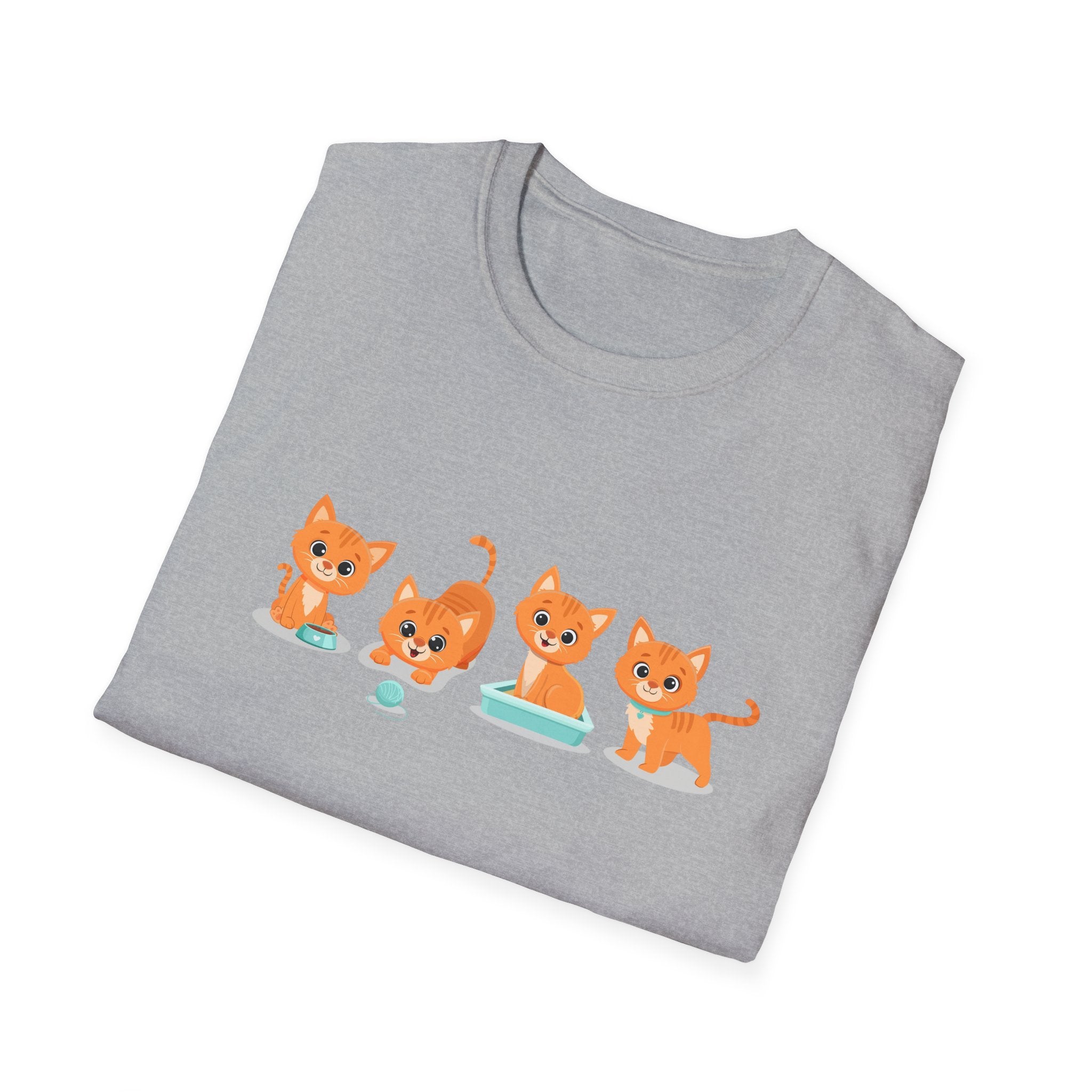 Orange Kittens Graphic T-Shirt