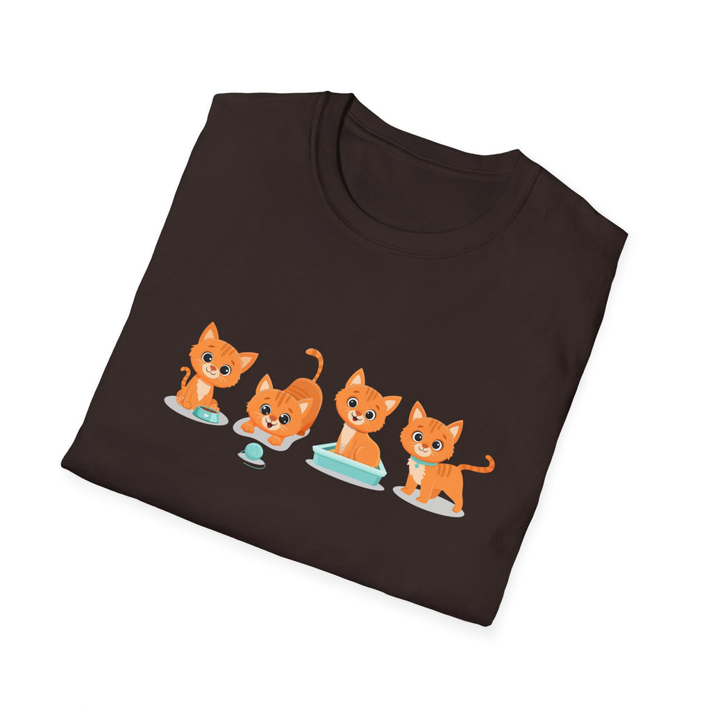 Orange Kittens Graphic T-Shirt