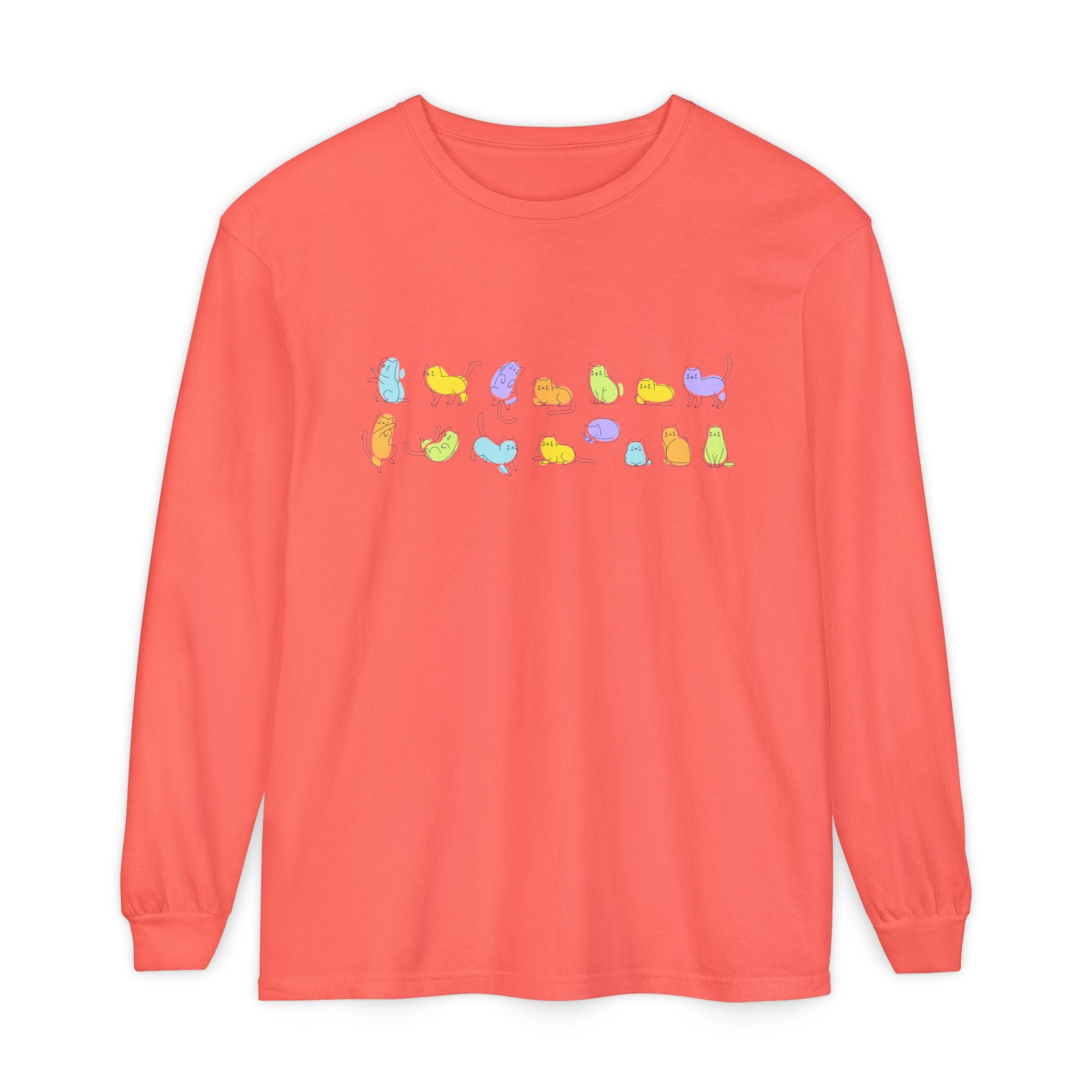 Pastel Cats Long Sleeve T-Shirt