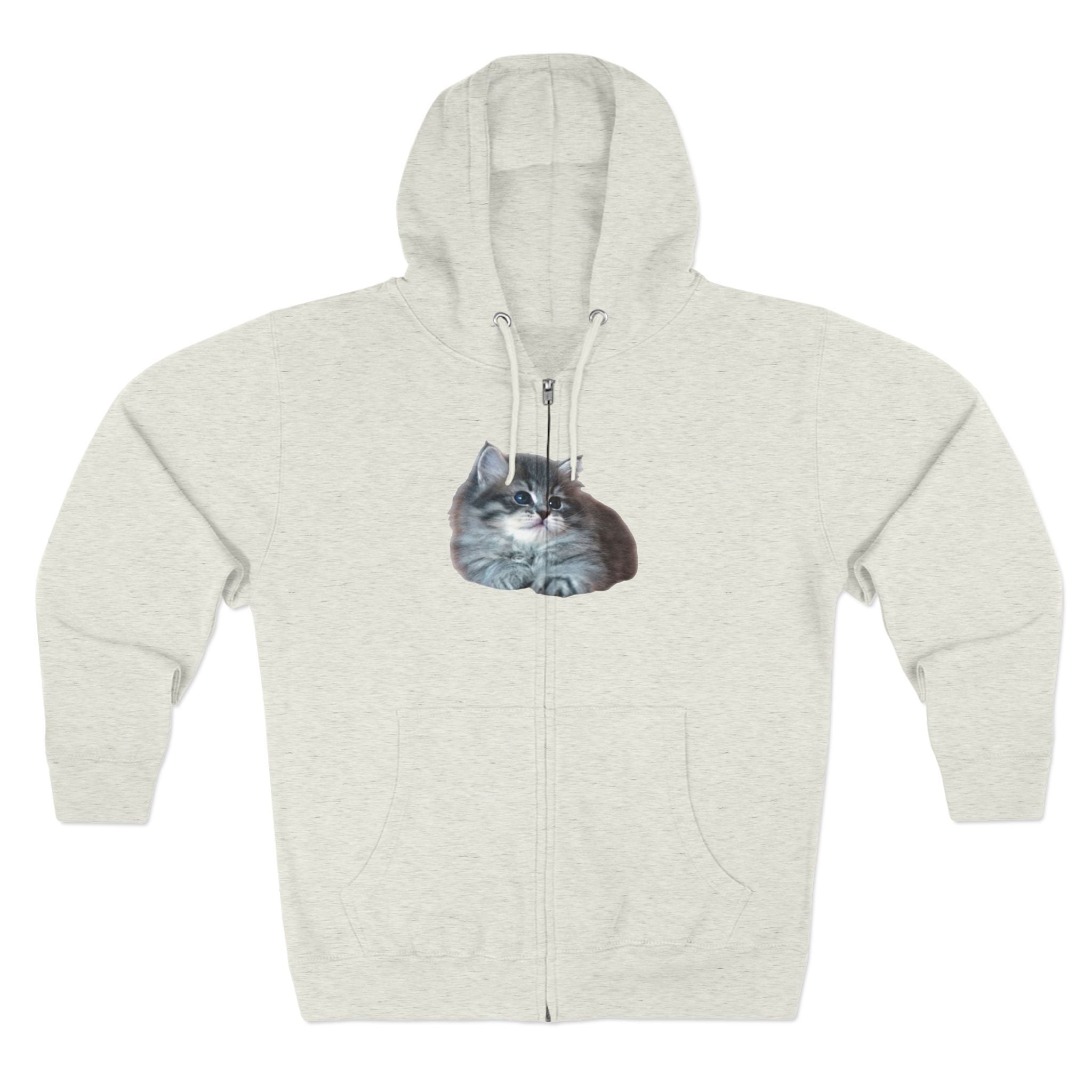 Cozy Kitten Zip Hoodie