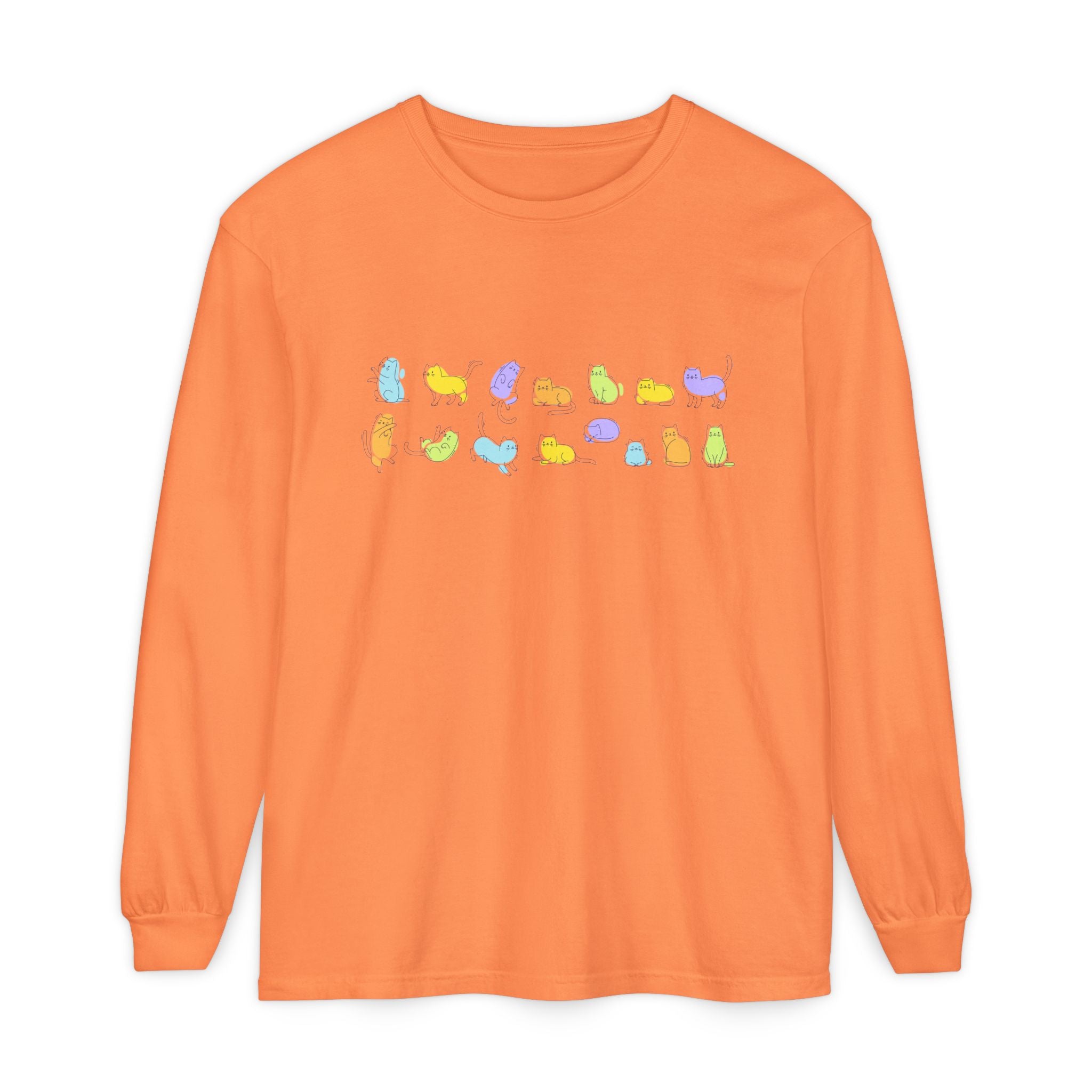 Pastel Cats Long Sleeve T-Shirt