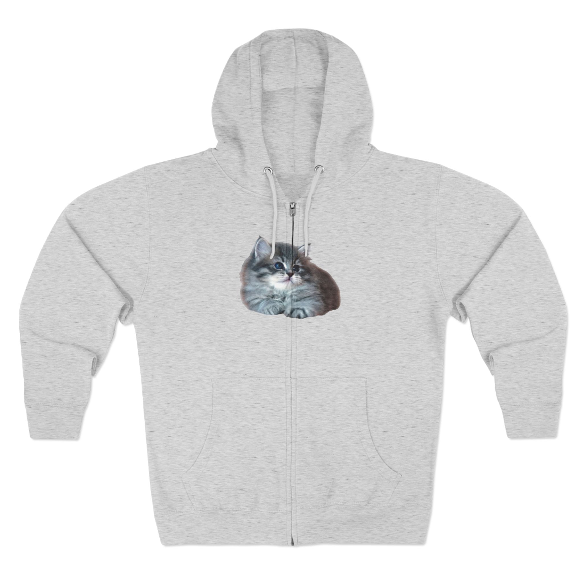 Cozy Kitten Zip Hoodie