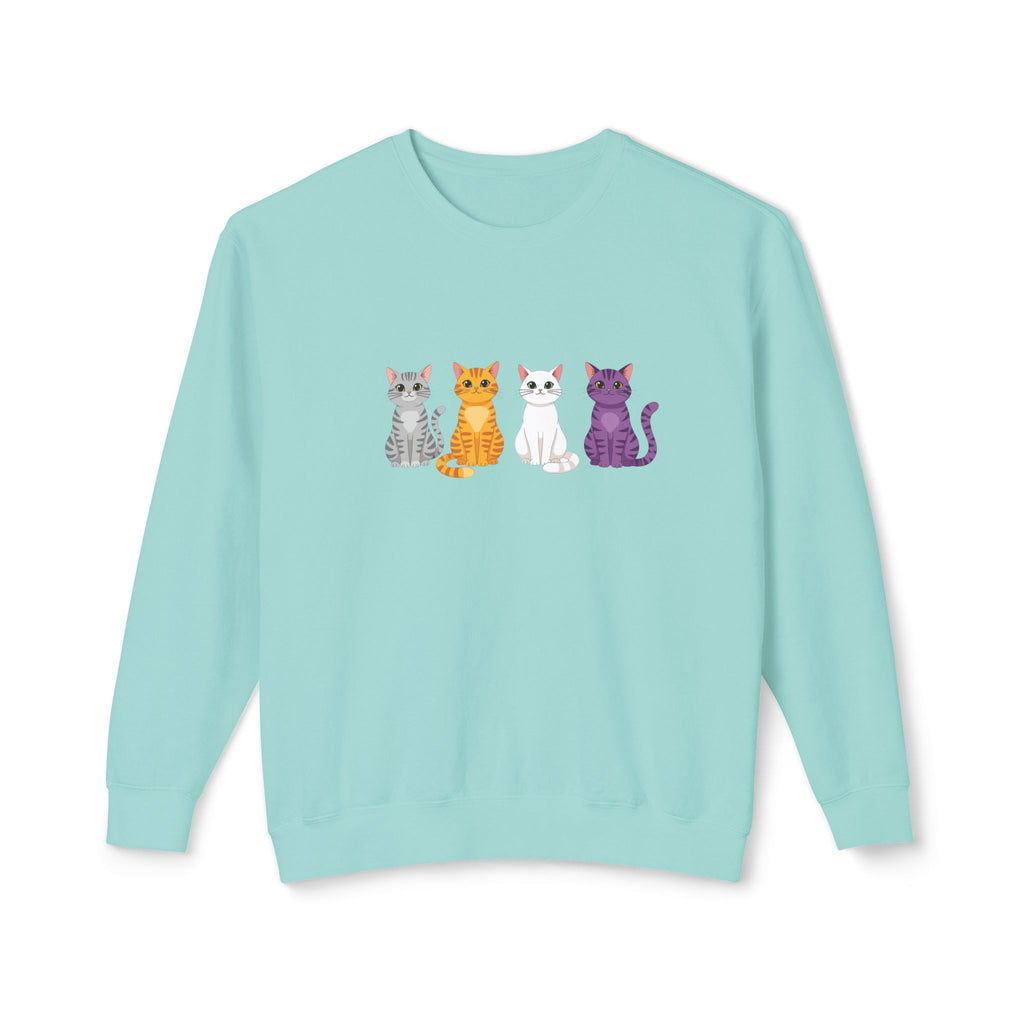Colorful Cats Crewneck Sweatshirt