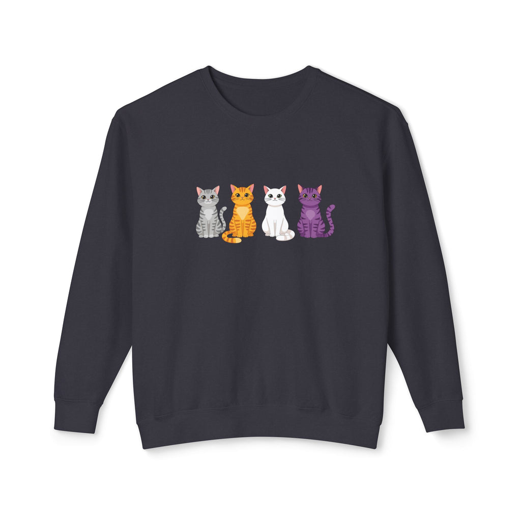Colorful Cats Crewneck Sweatshirt