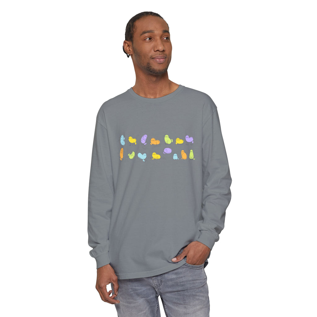 Pastel Cats Long Sleeve T-Shirt