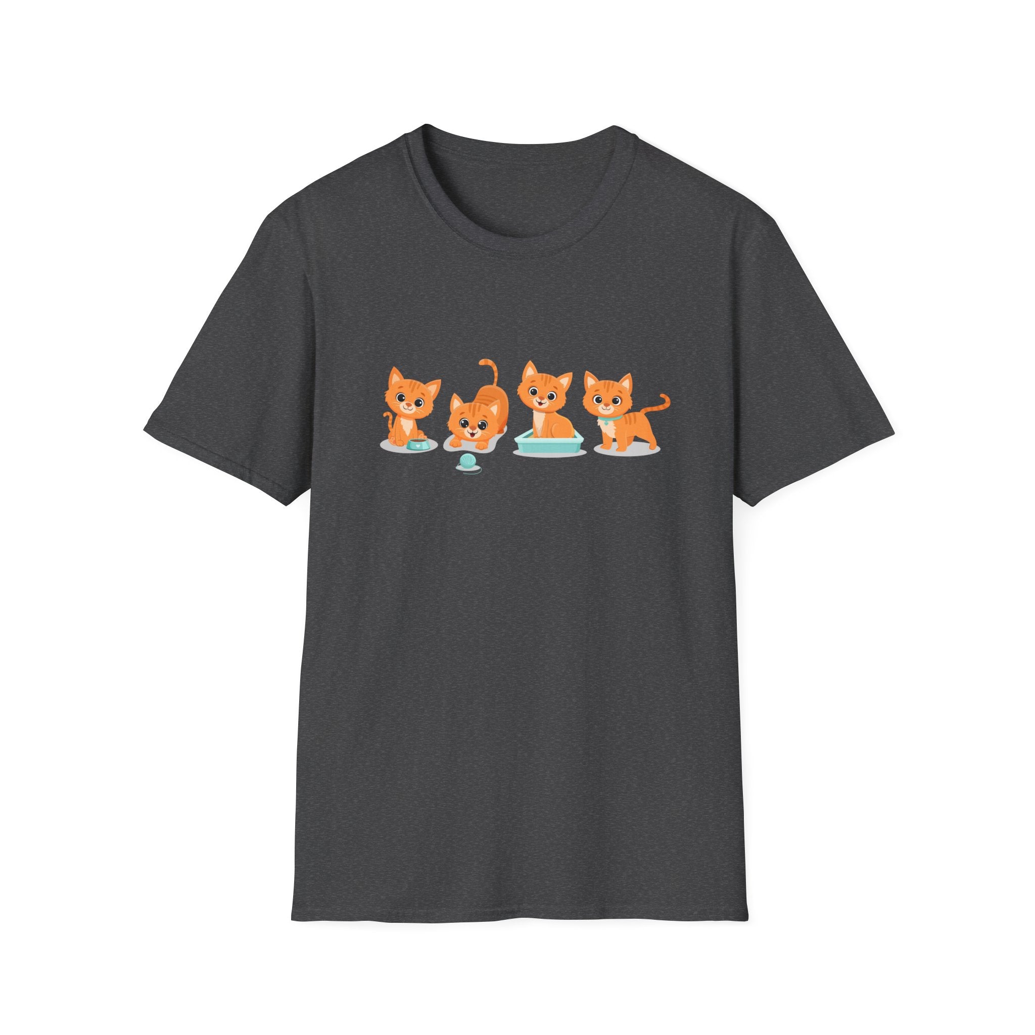 Orange Kittens Graphic T-Shirt